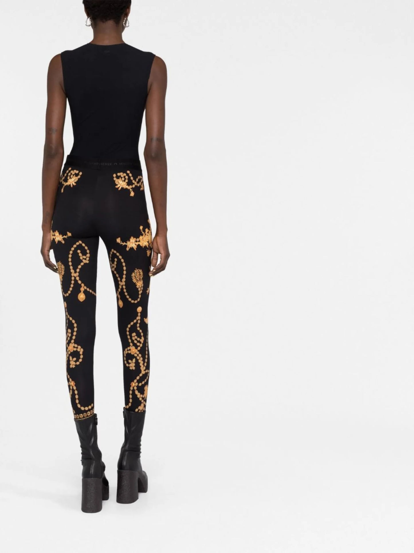 Ornament jewellery-print leggings
