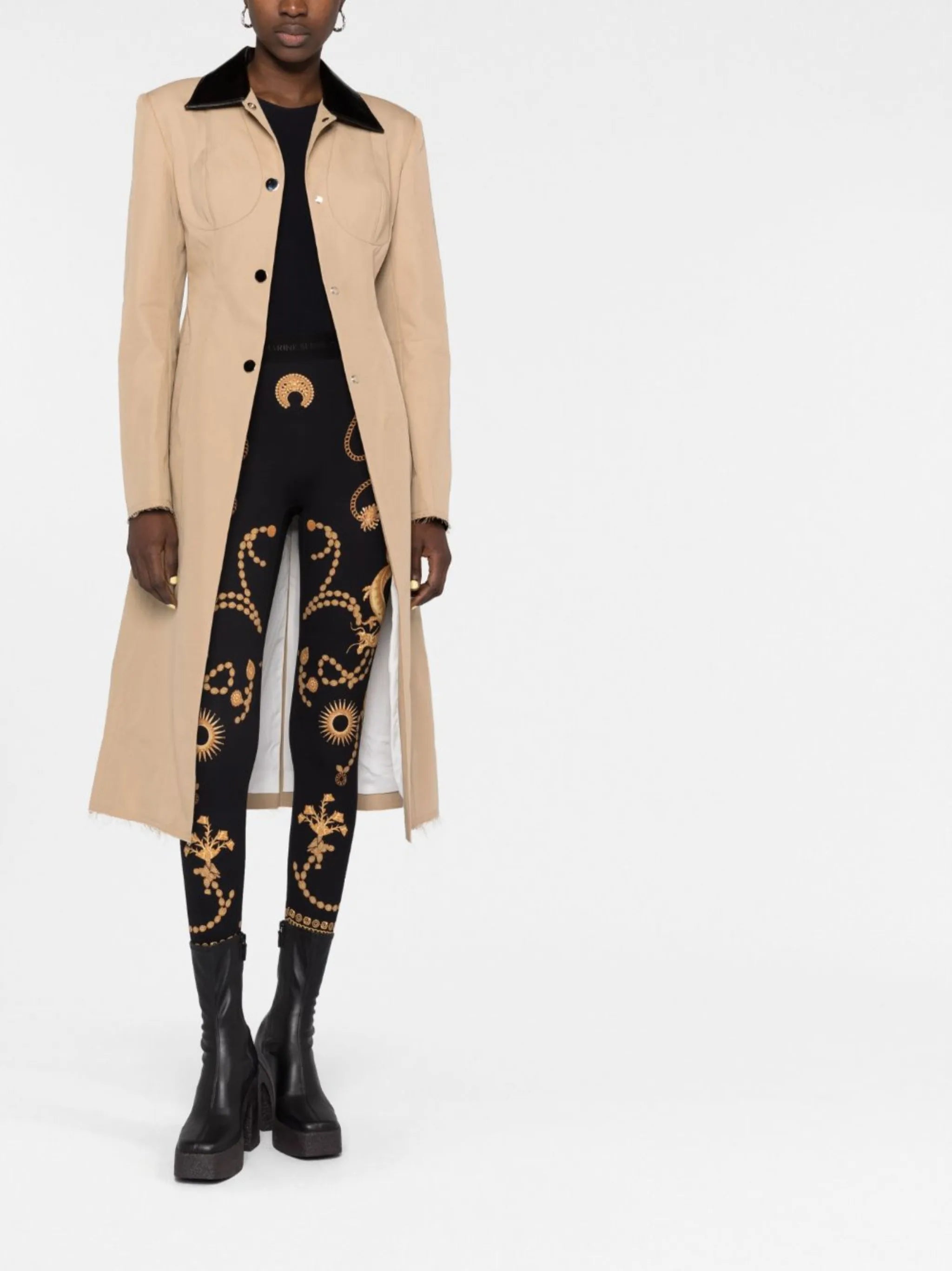 Ornament jewellery-print leggings