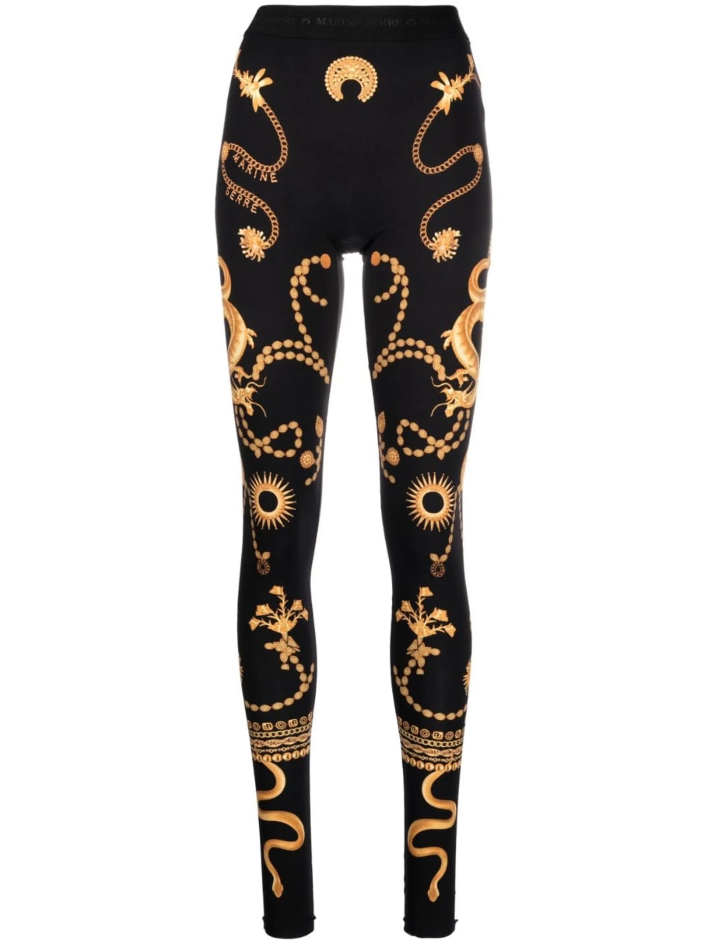 Ornament jewellery-print leggings