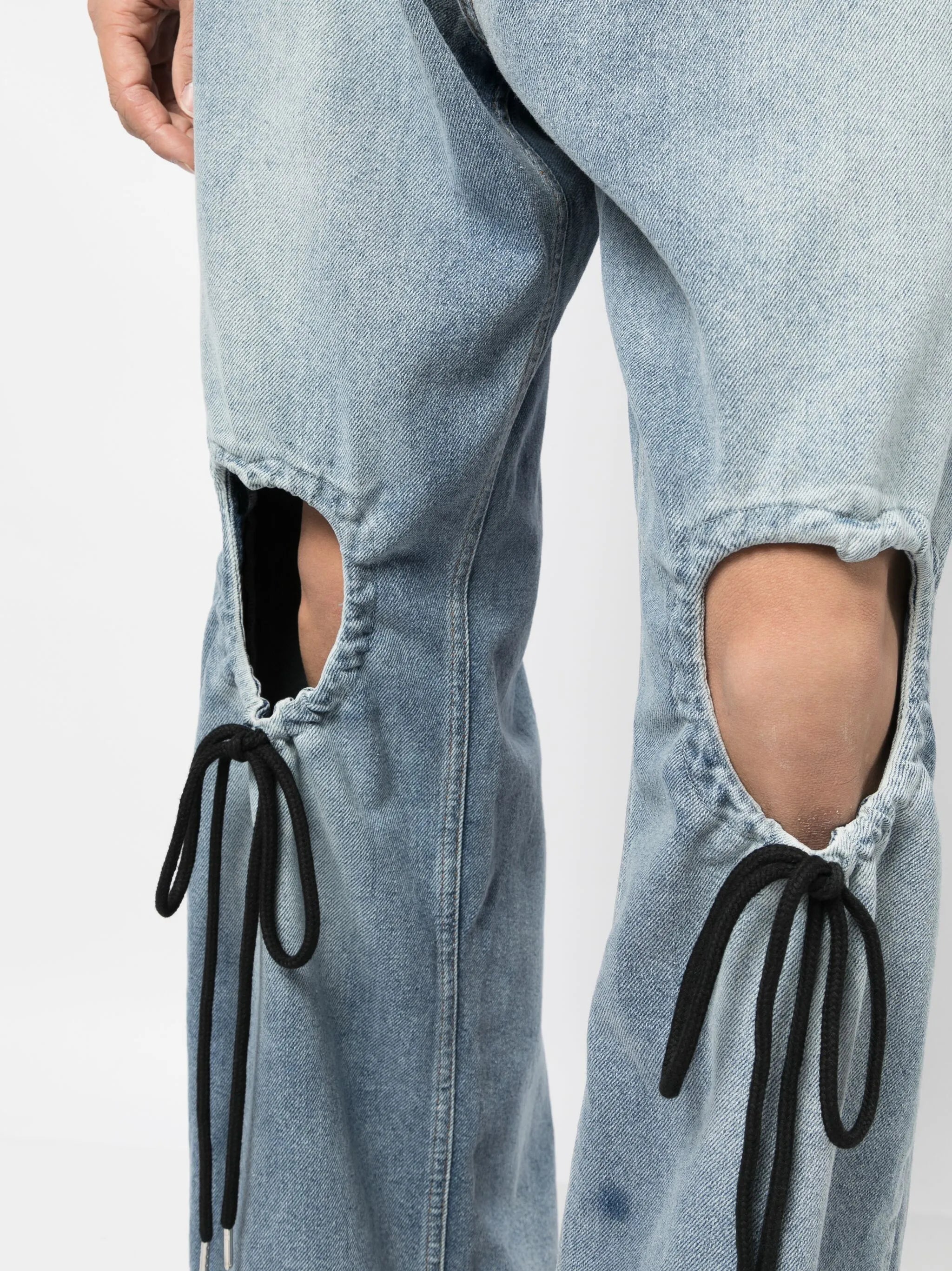 heart cut-out jeans