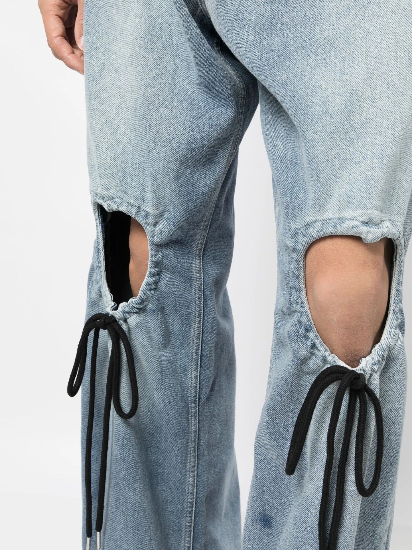 heart cut-out jeans