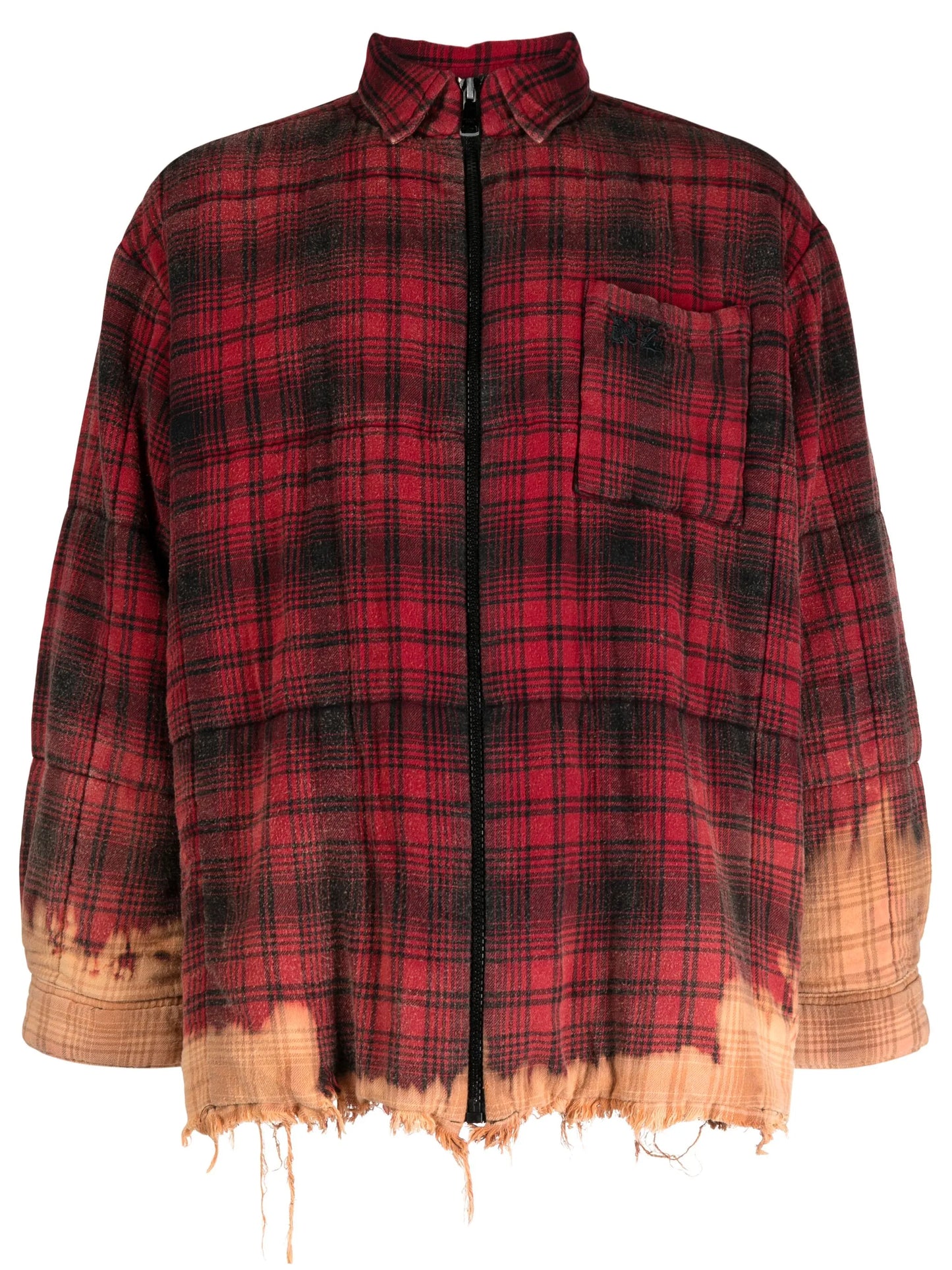 Bunny Heart check-pattern shirt