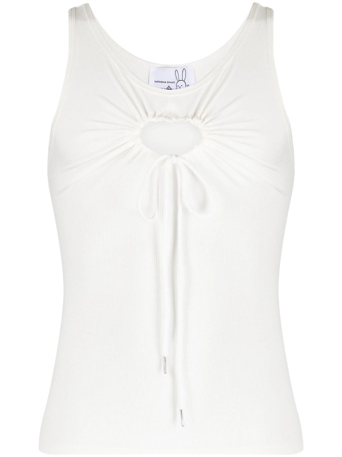 Heart scoop-neck tank top