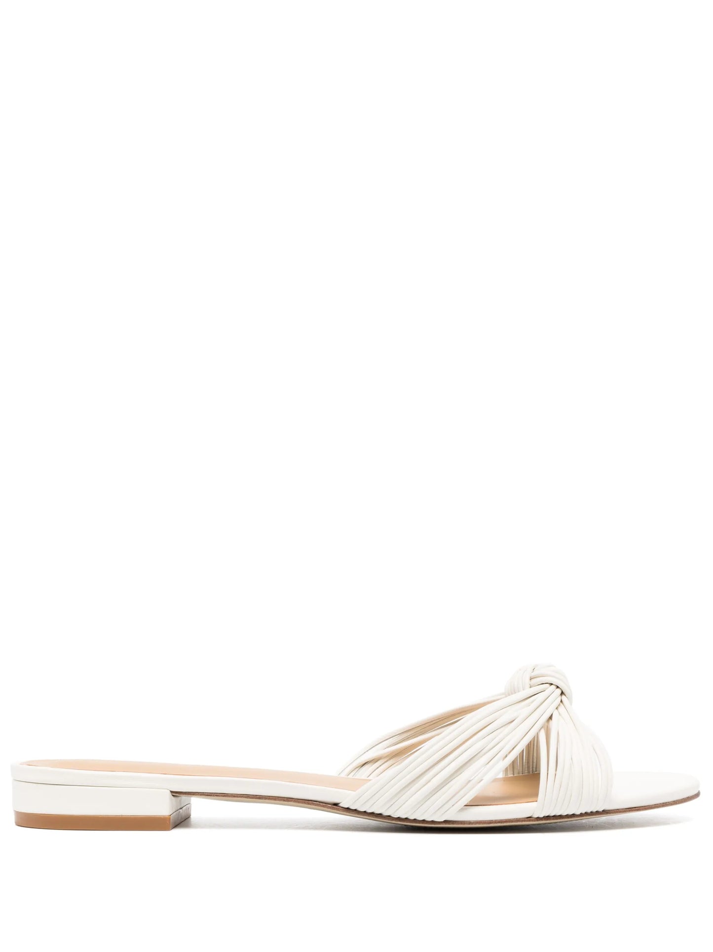 Peridot knotted flat sandals