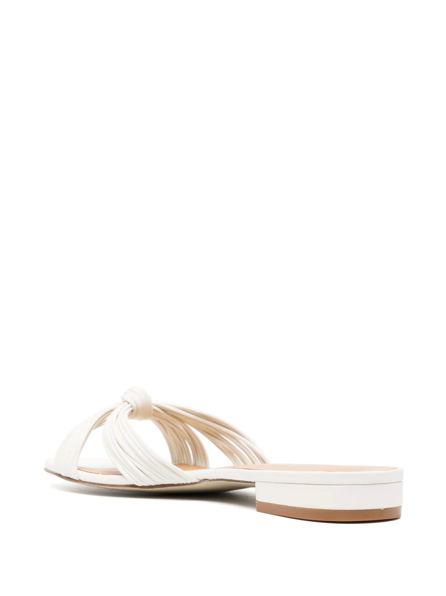 Peridot knotted flat sandals