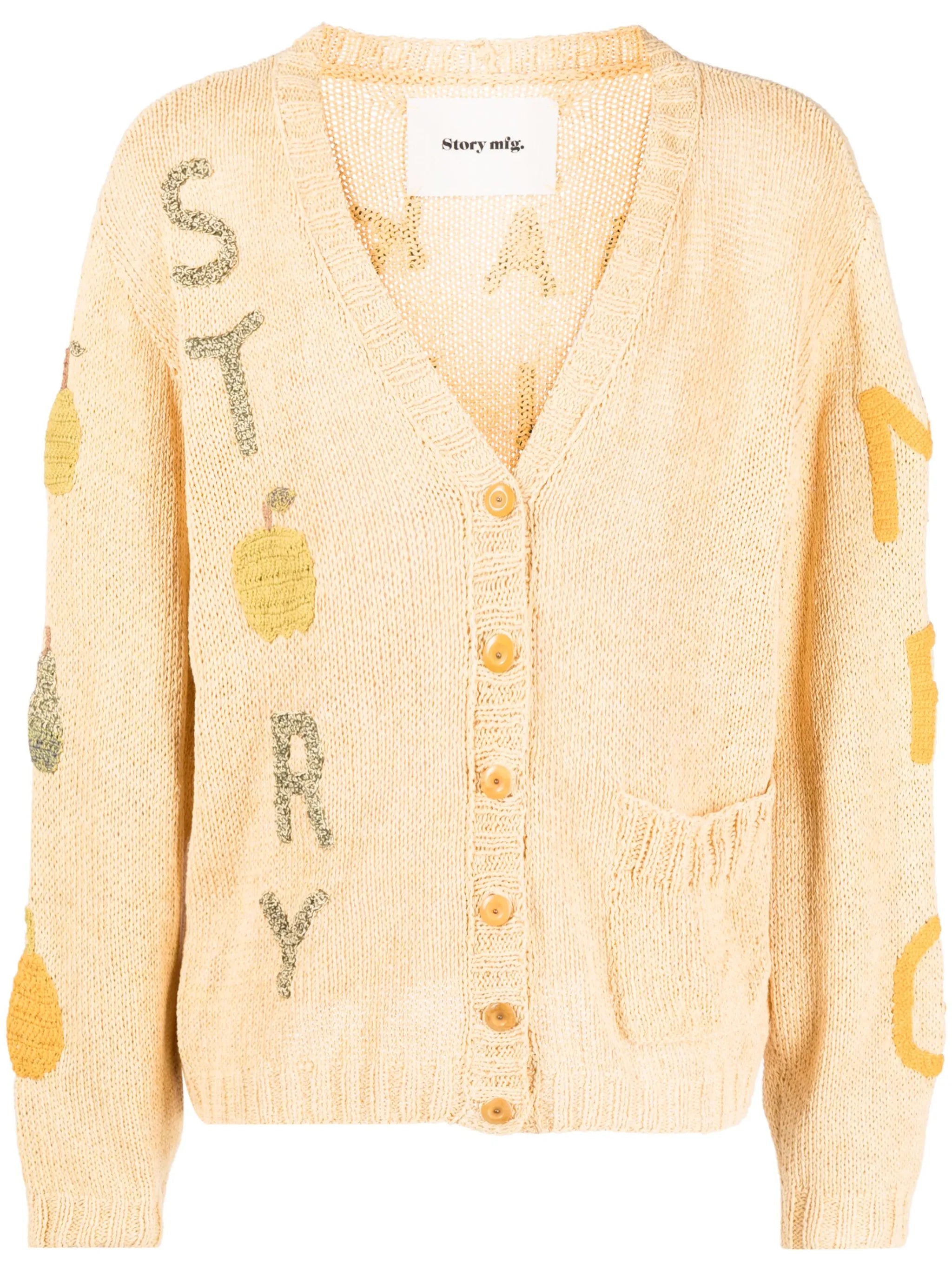 Twinsun appliqué-detailing cardigan