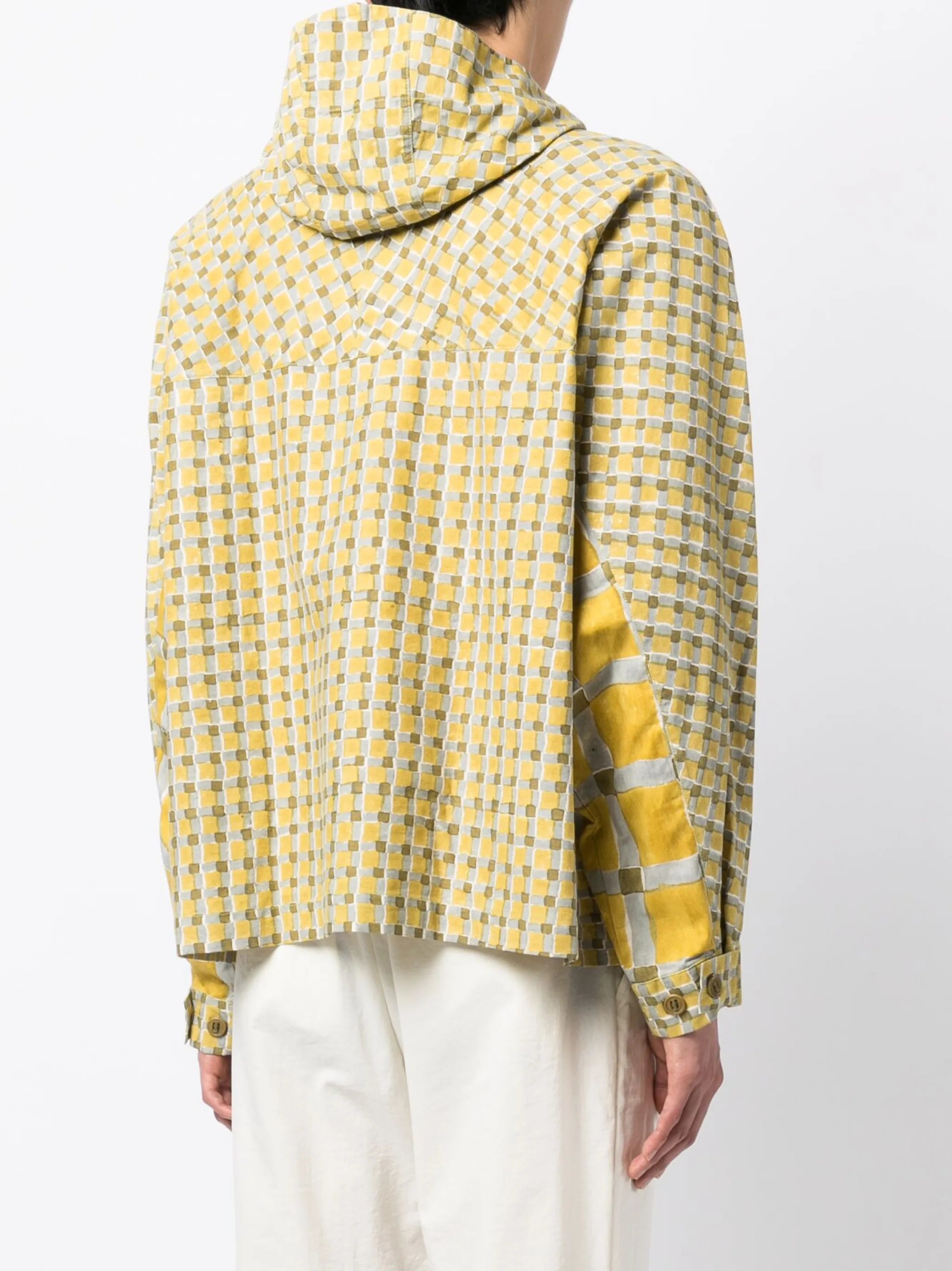 Forager check-print jacket