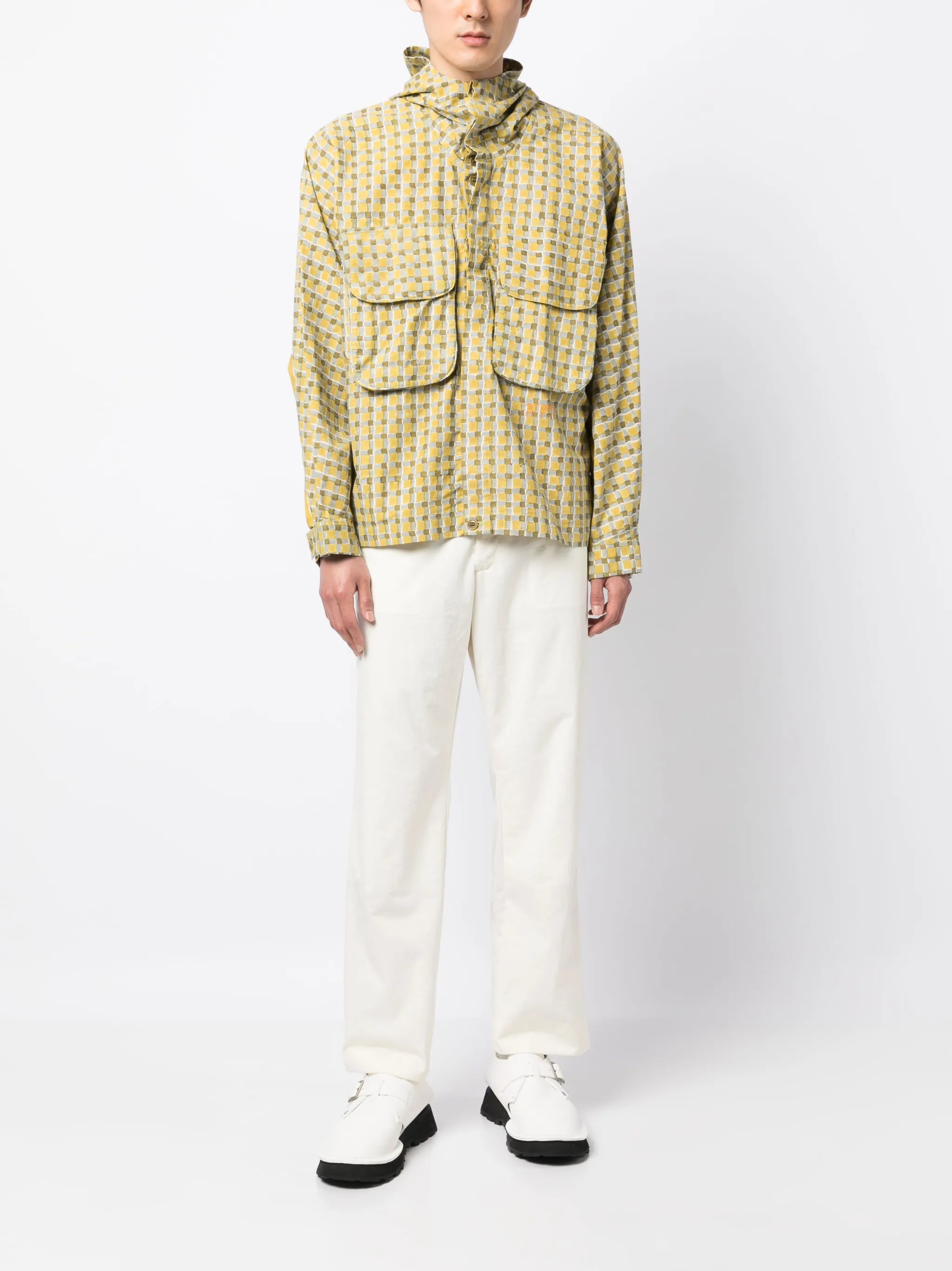 Forager check-print jacket