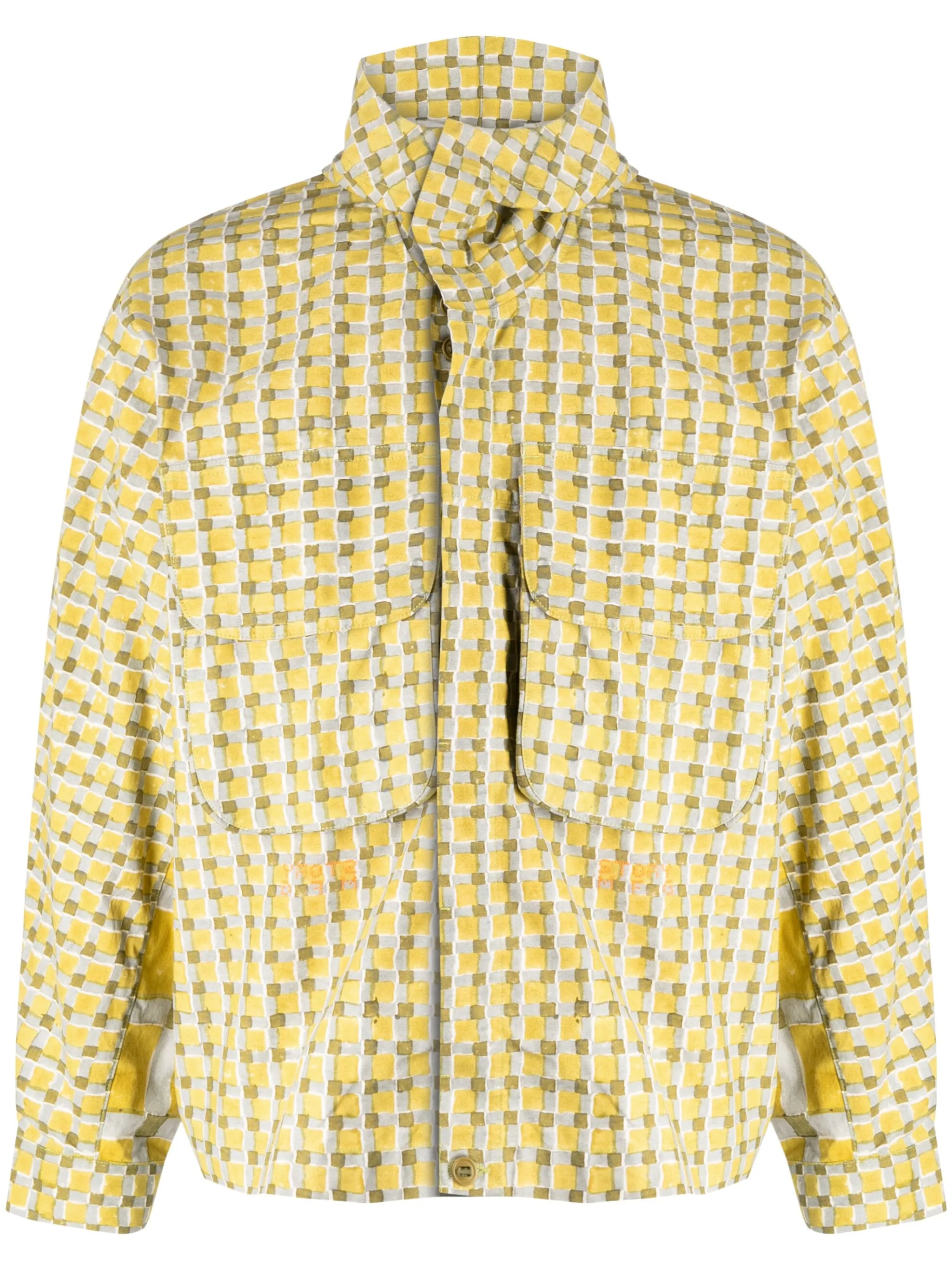 Forager check-print jacket