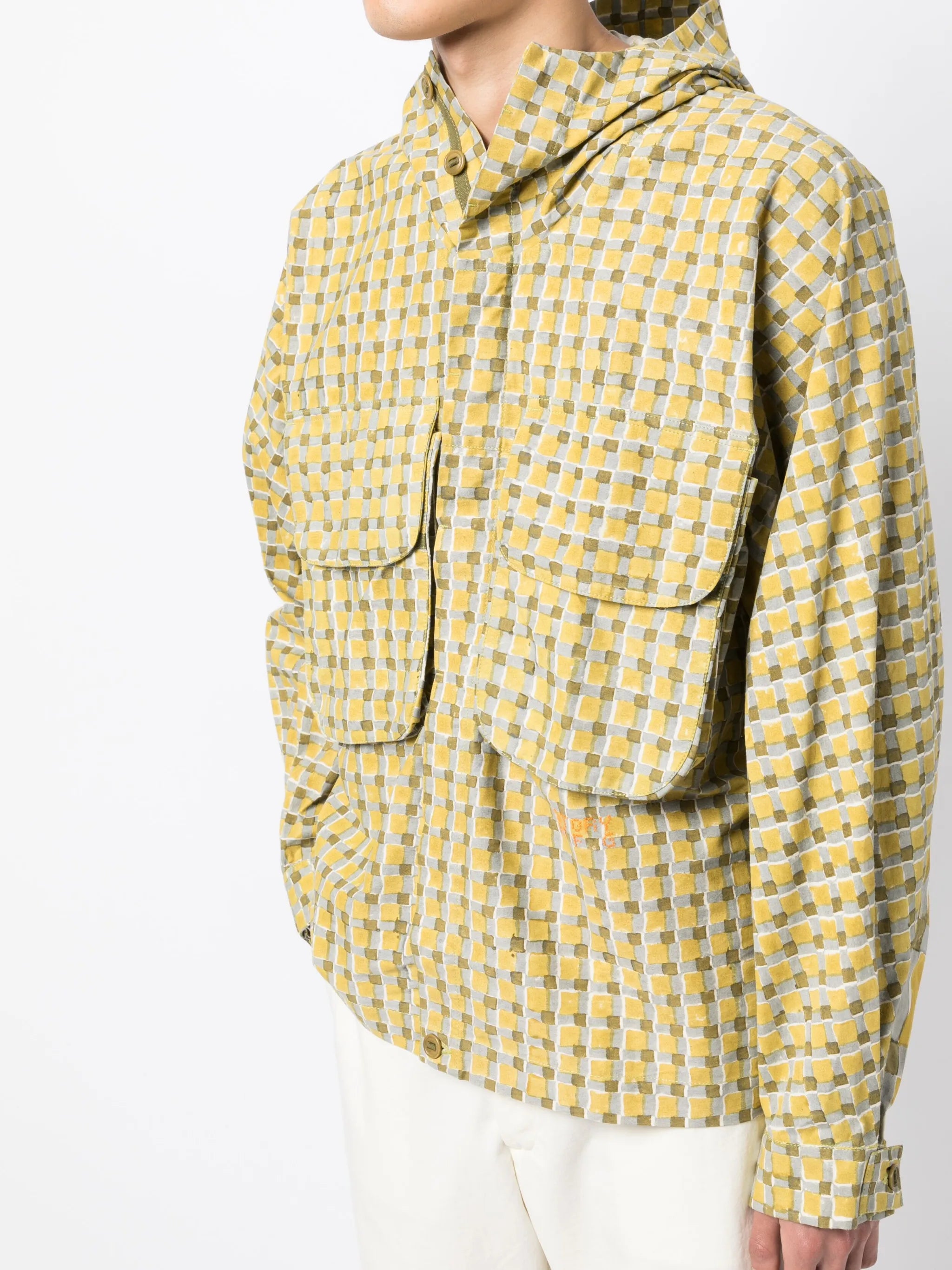 Forager check-print jacket