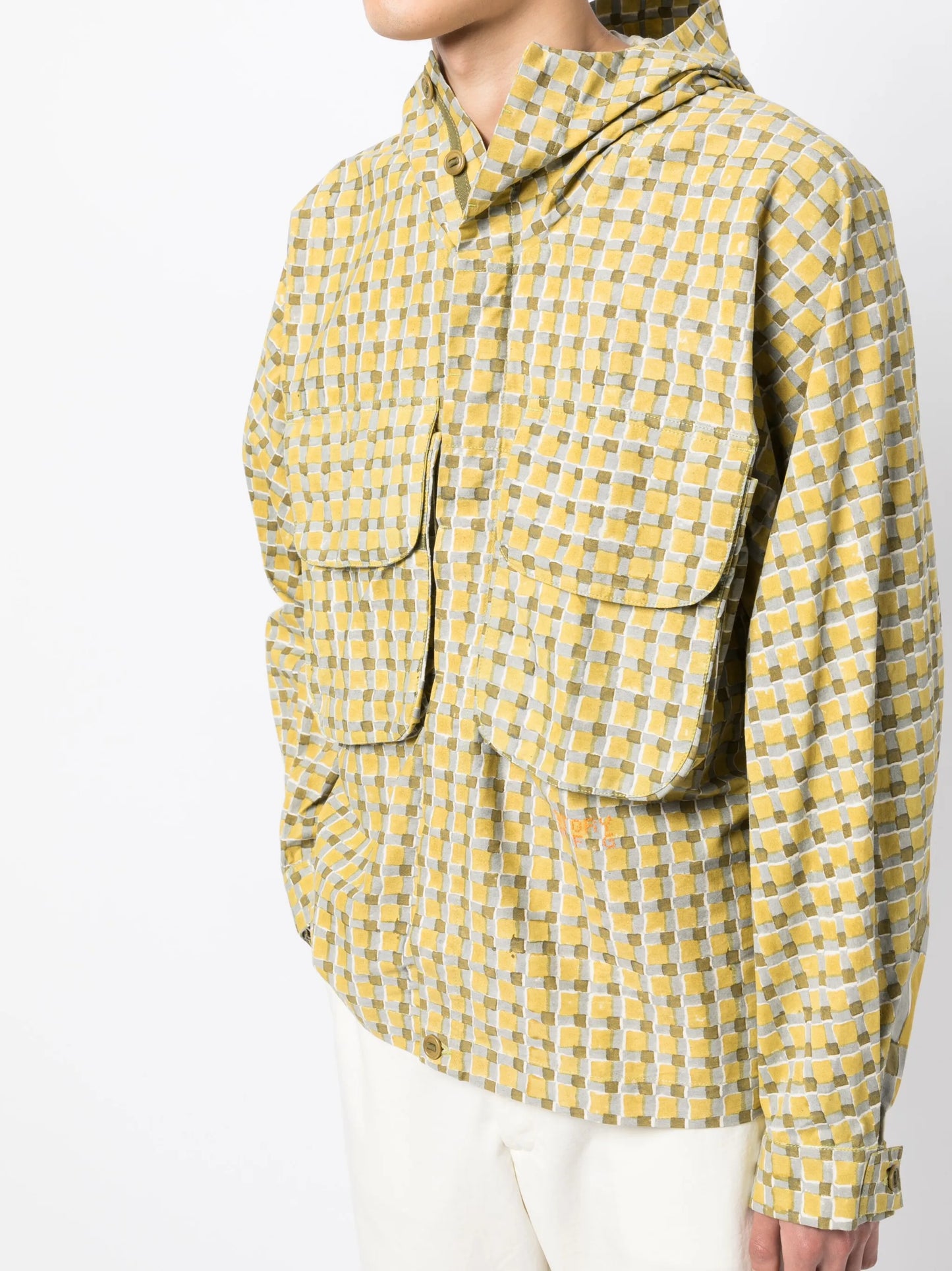 Forager check-print jacket