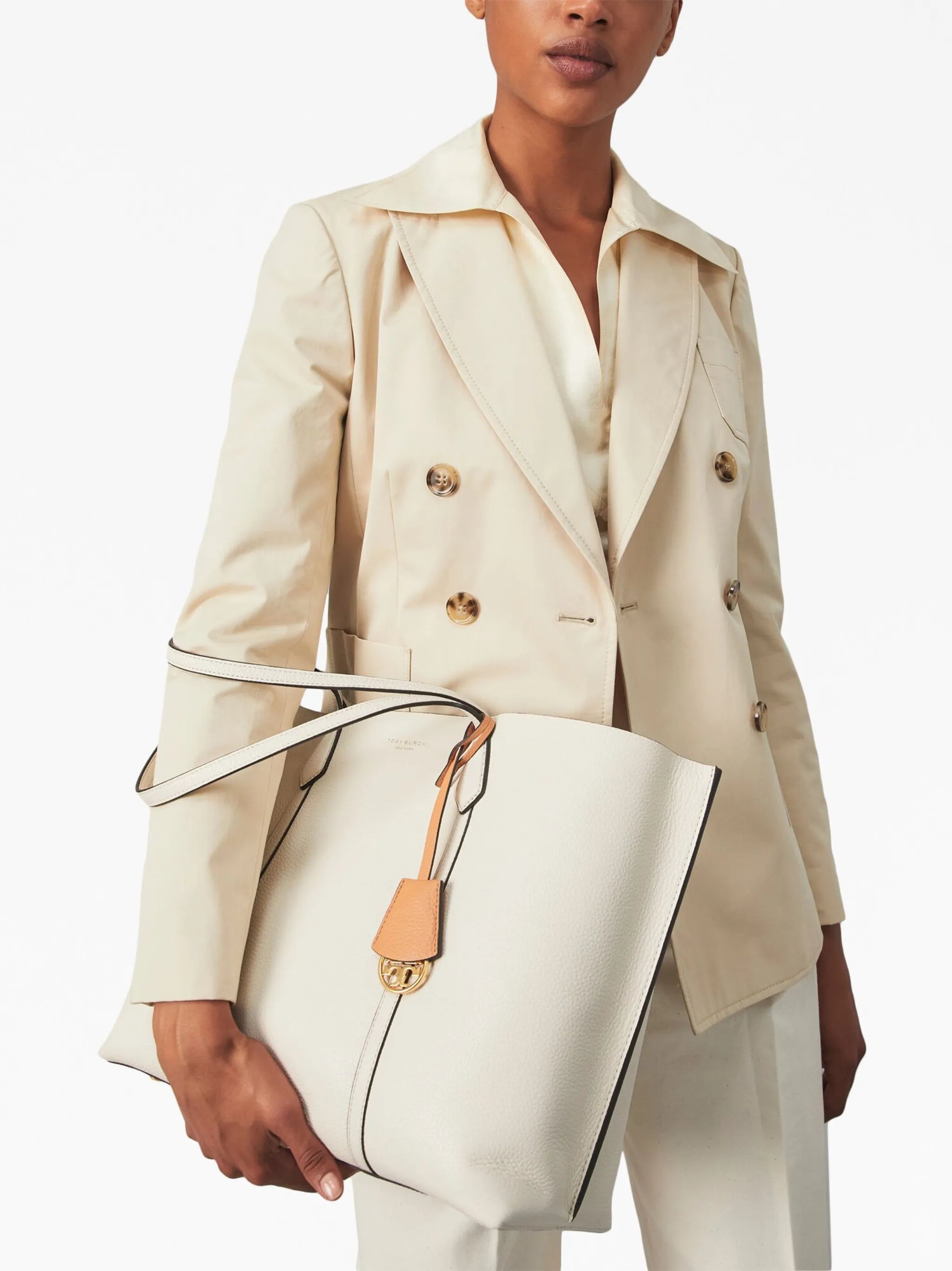 Perry leather tote bag