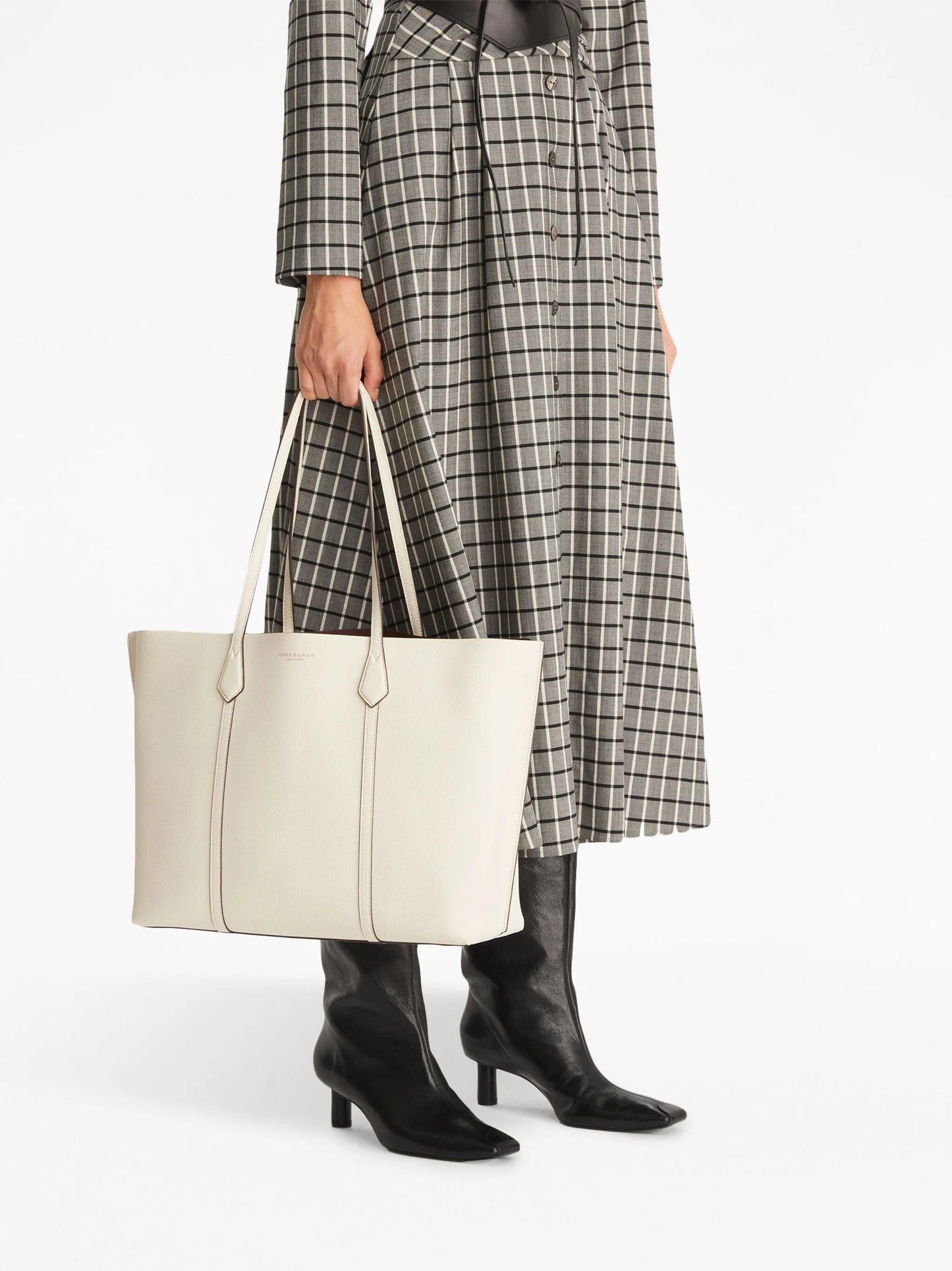 Perry leather tote bag