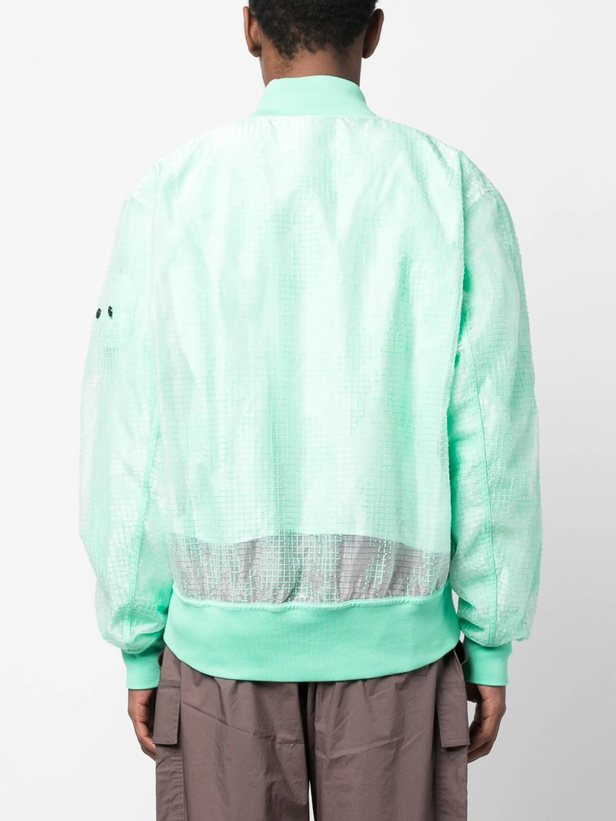 mesh-panel bomber jacket