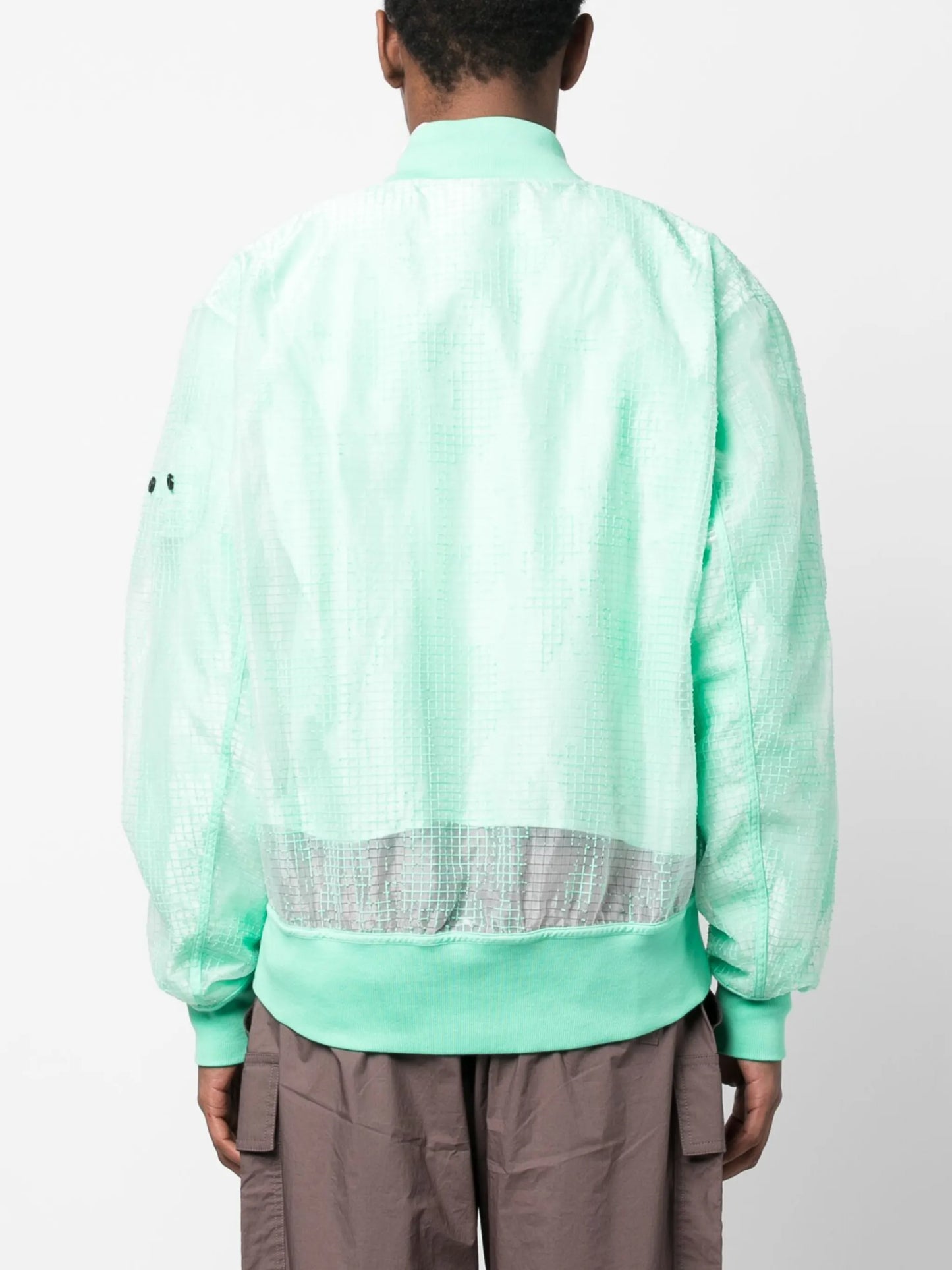 mesh-panel bomber jacket
