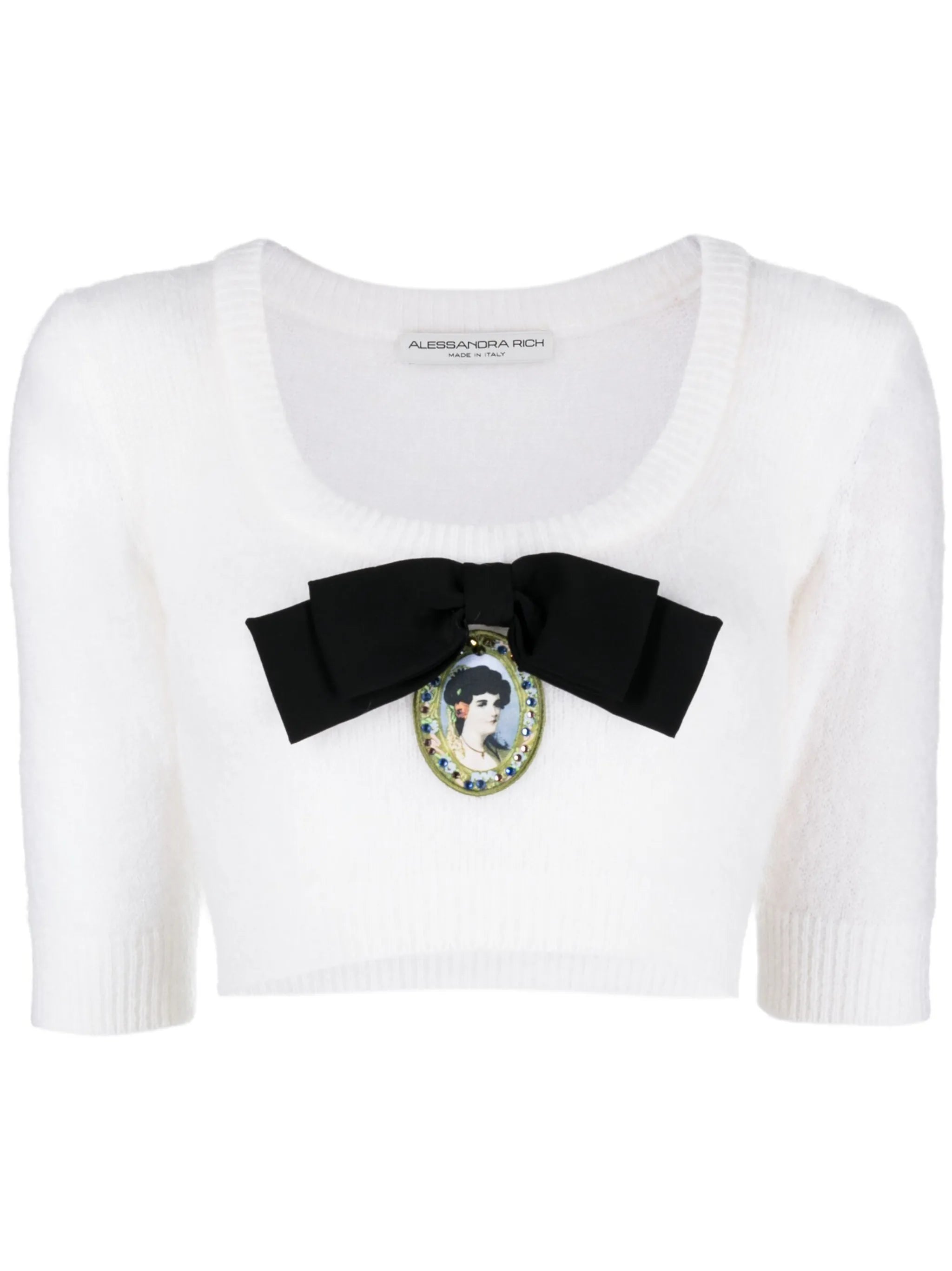 Cameo knitted crop top
