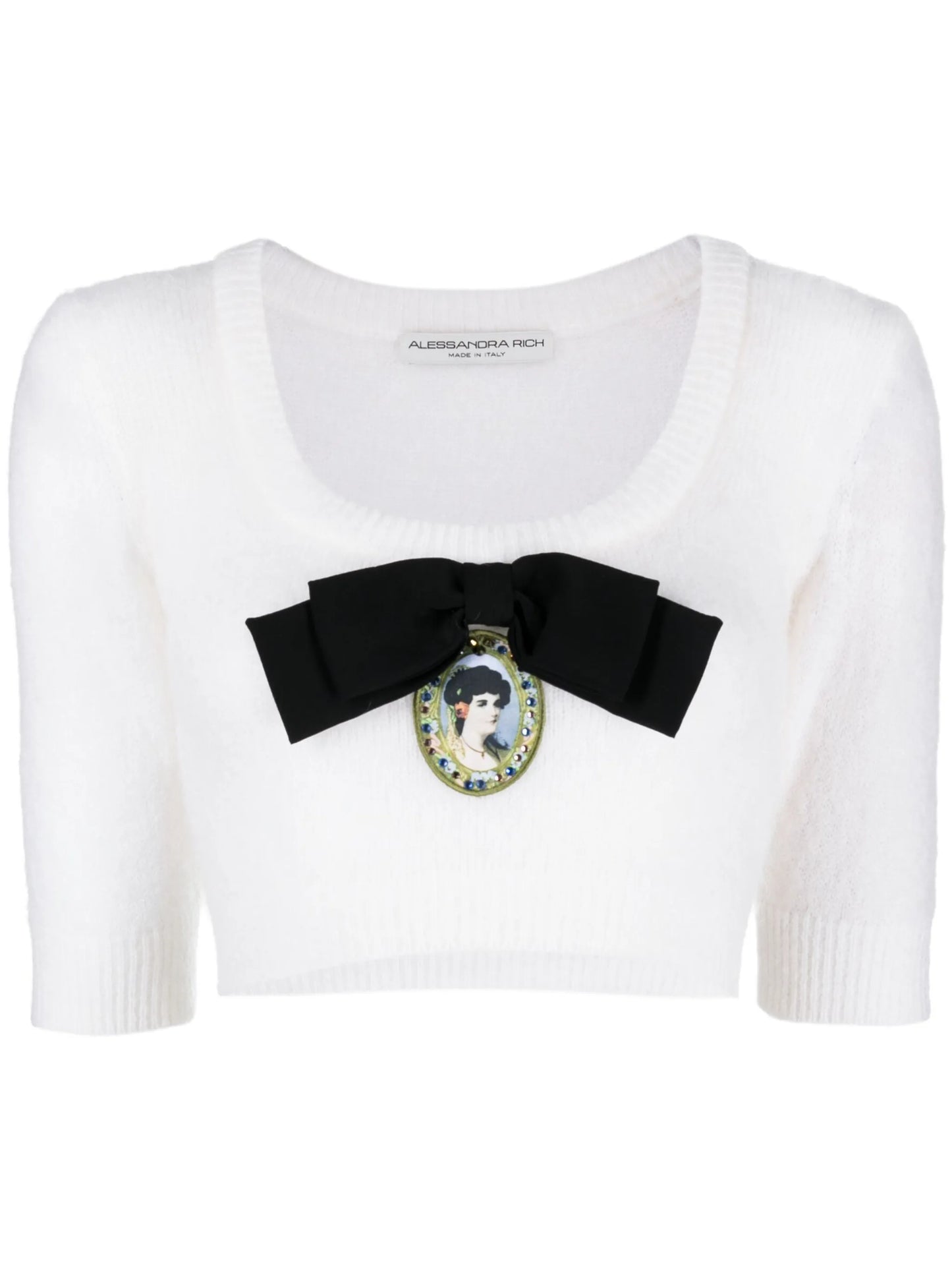 Cameo knitted crop top