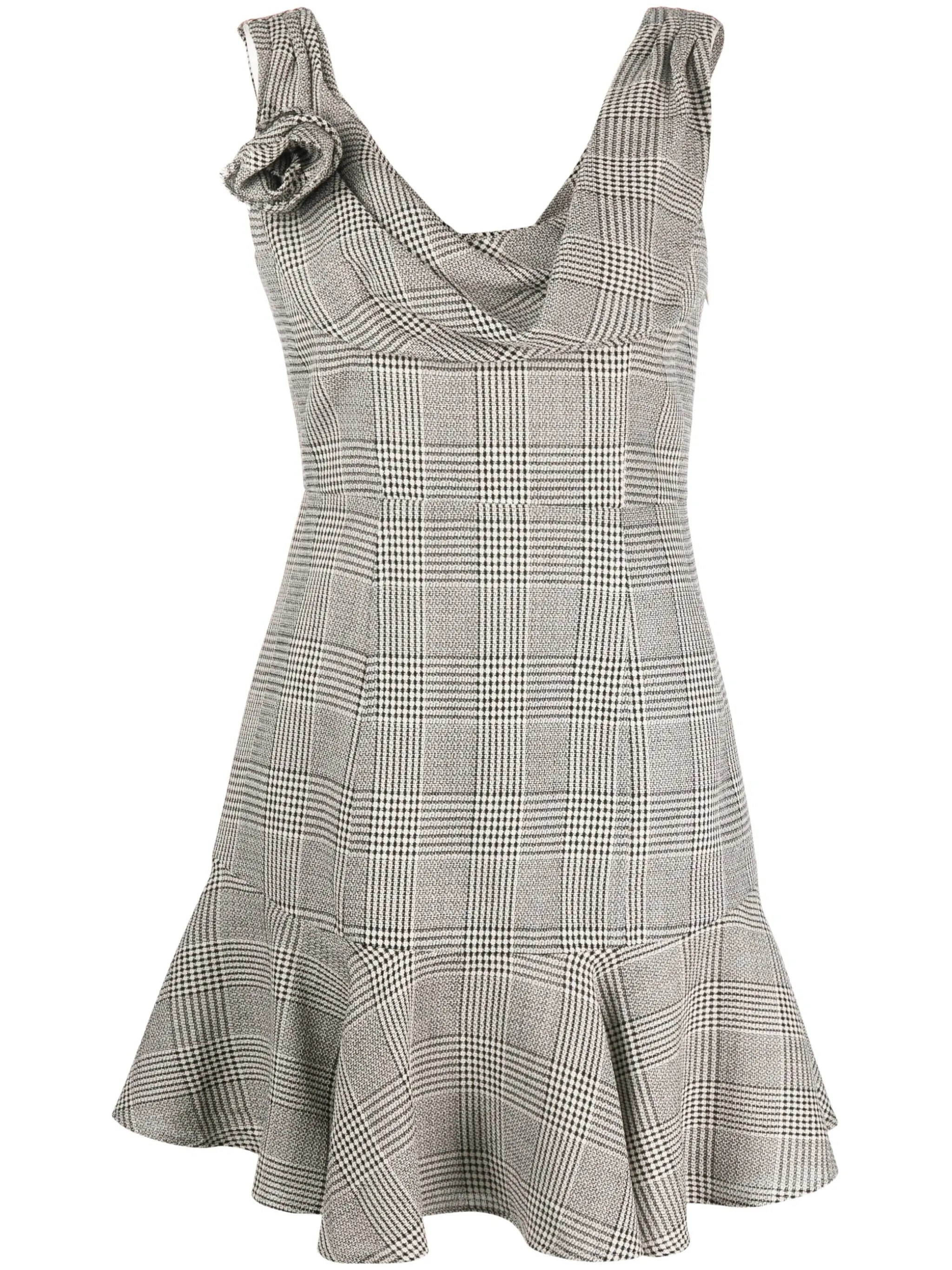 Prince of Wales draped minidress