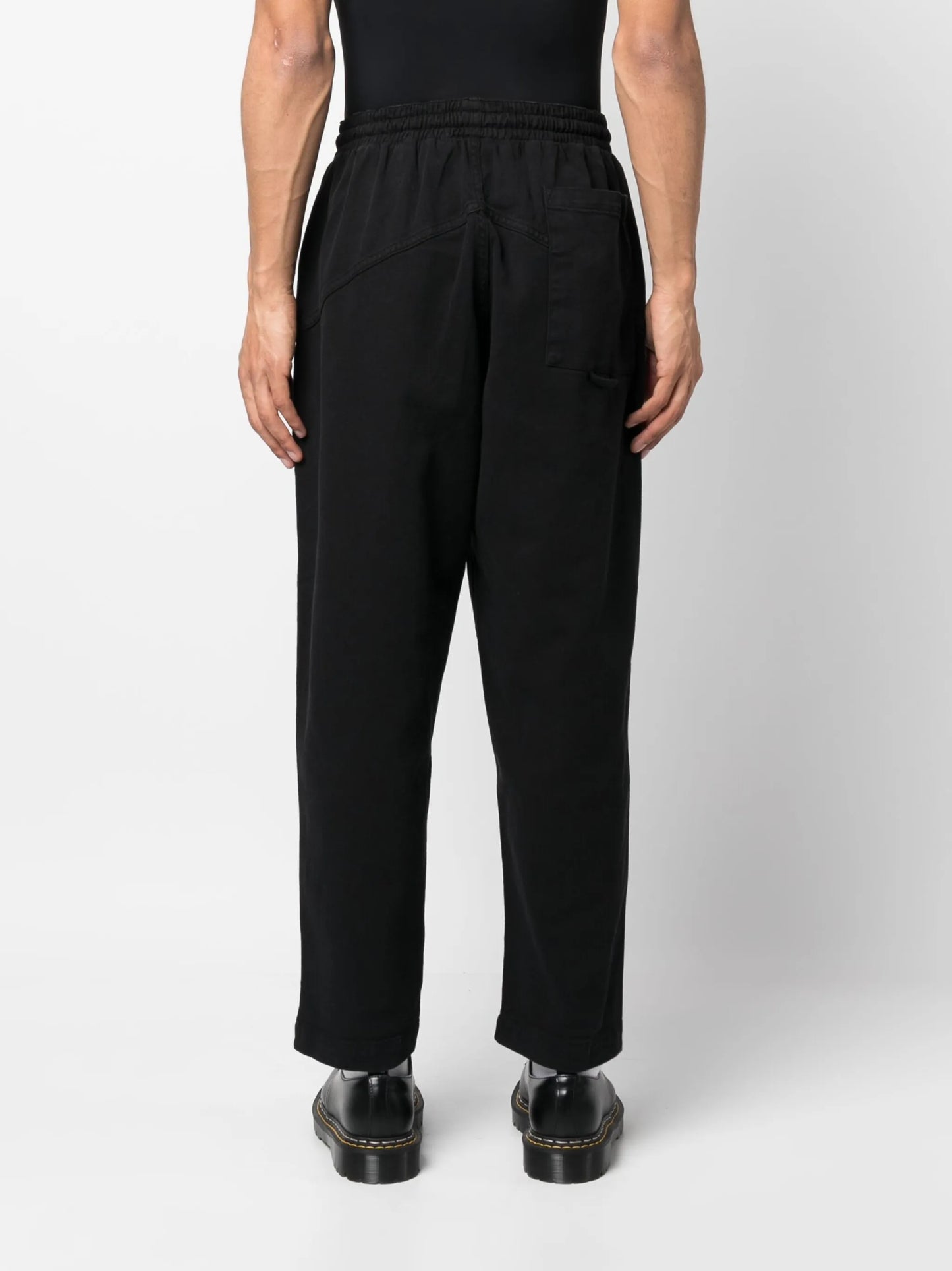 drawstring-fastening waist trousers