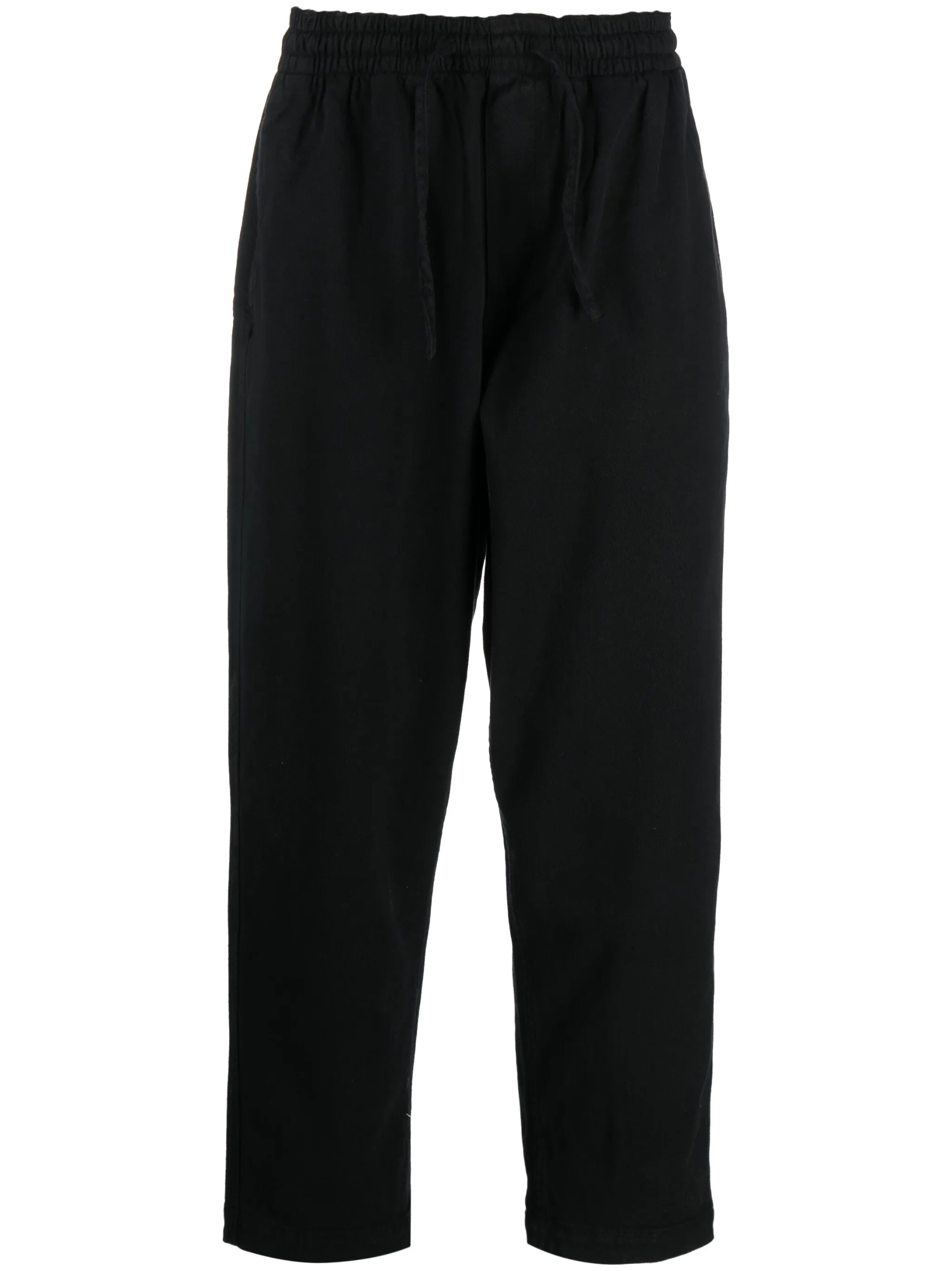 drawstring-fastening waist trousers