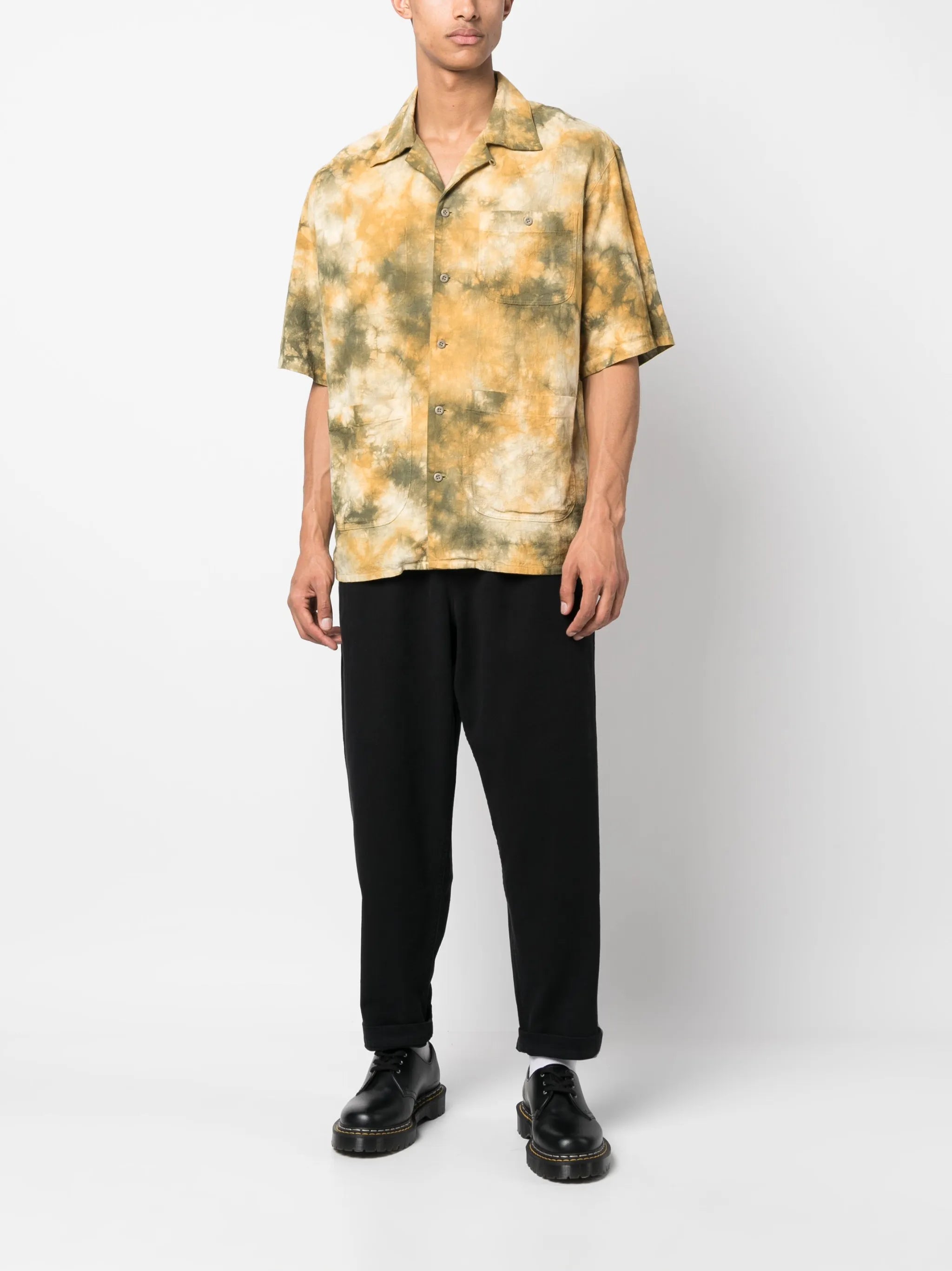 drawstring-fastening waist trousers