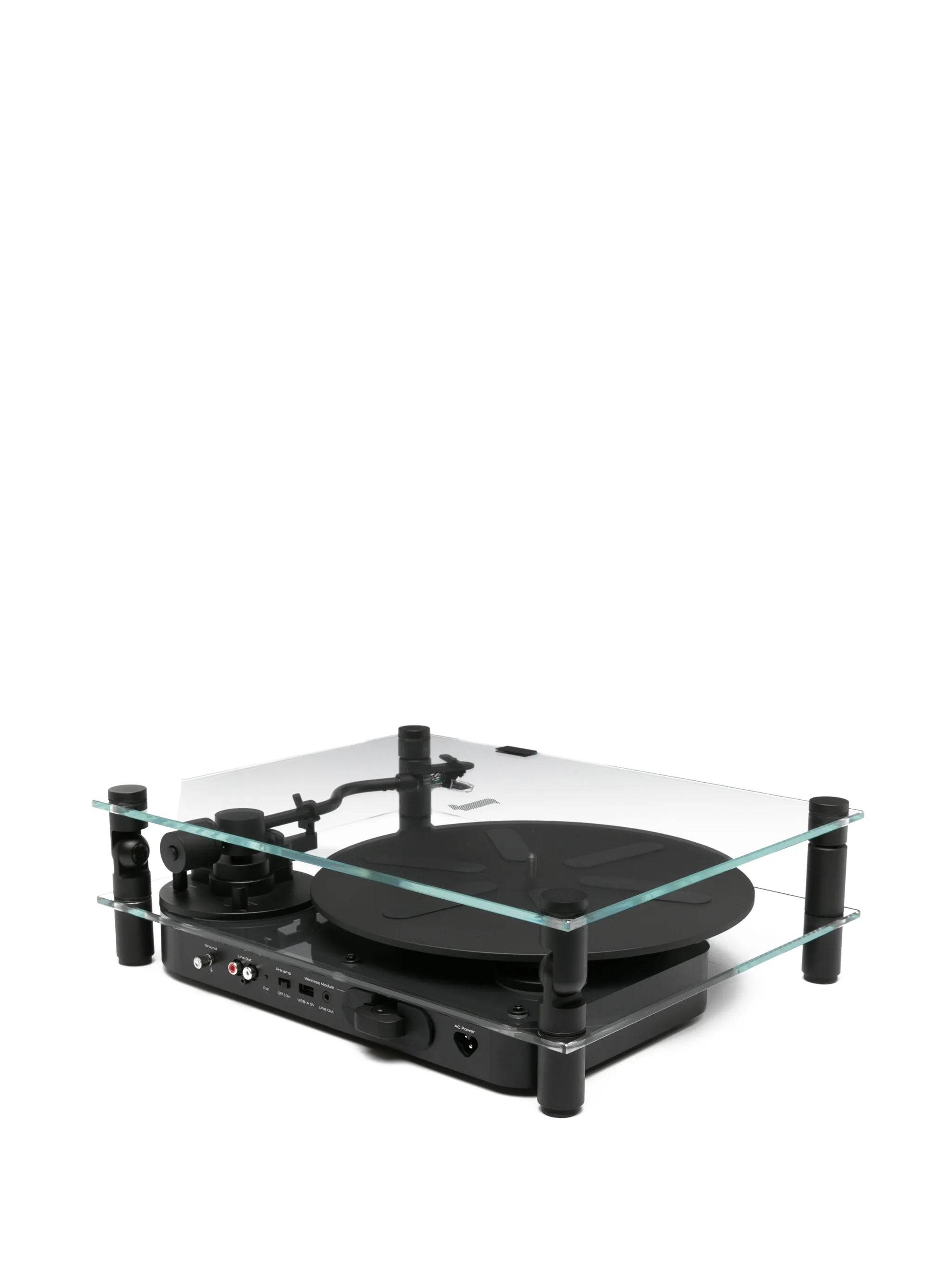Transparent Turntable record player