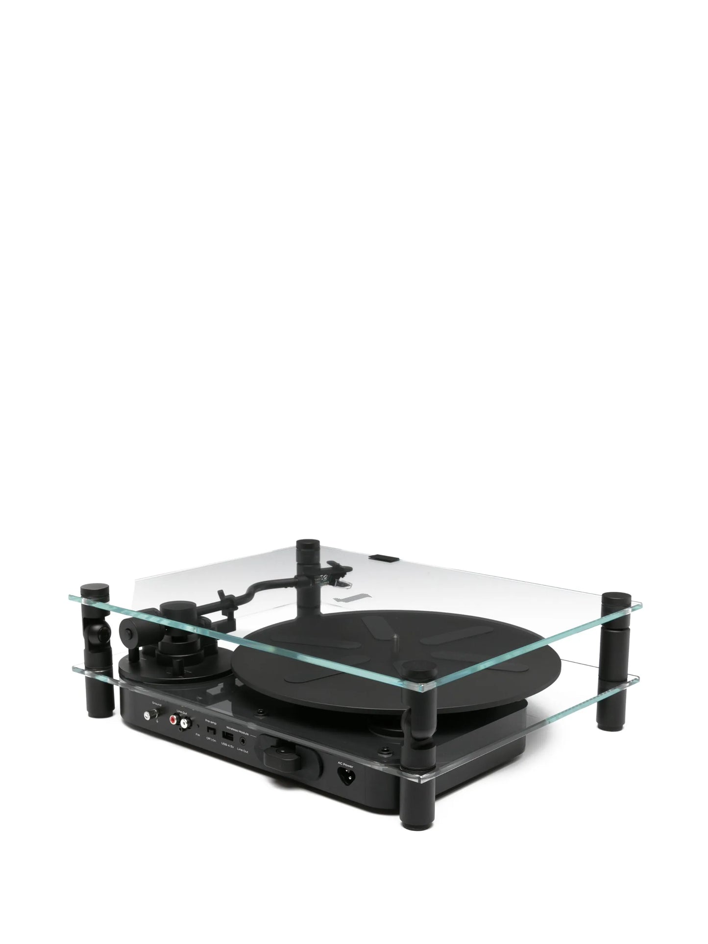Transparent Turntable record player