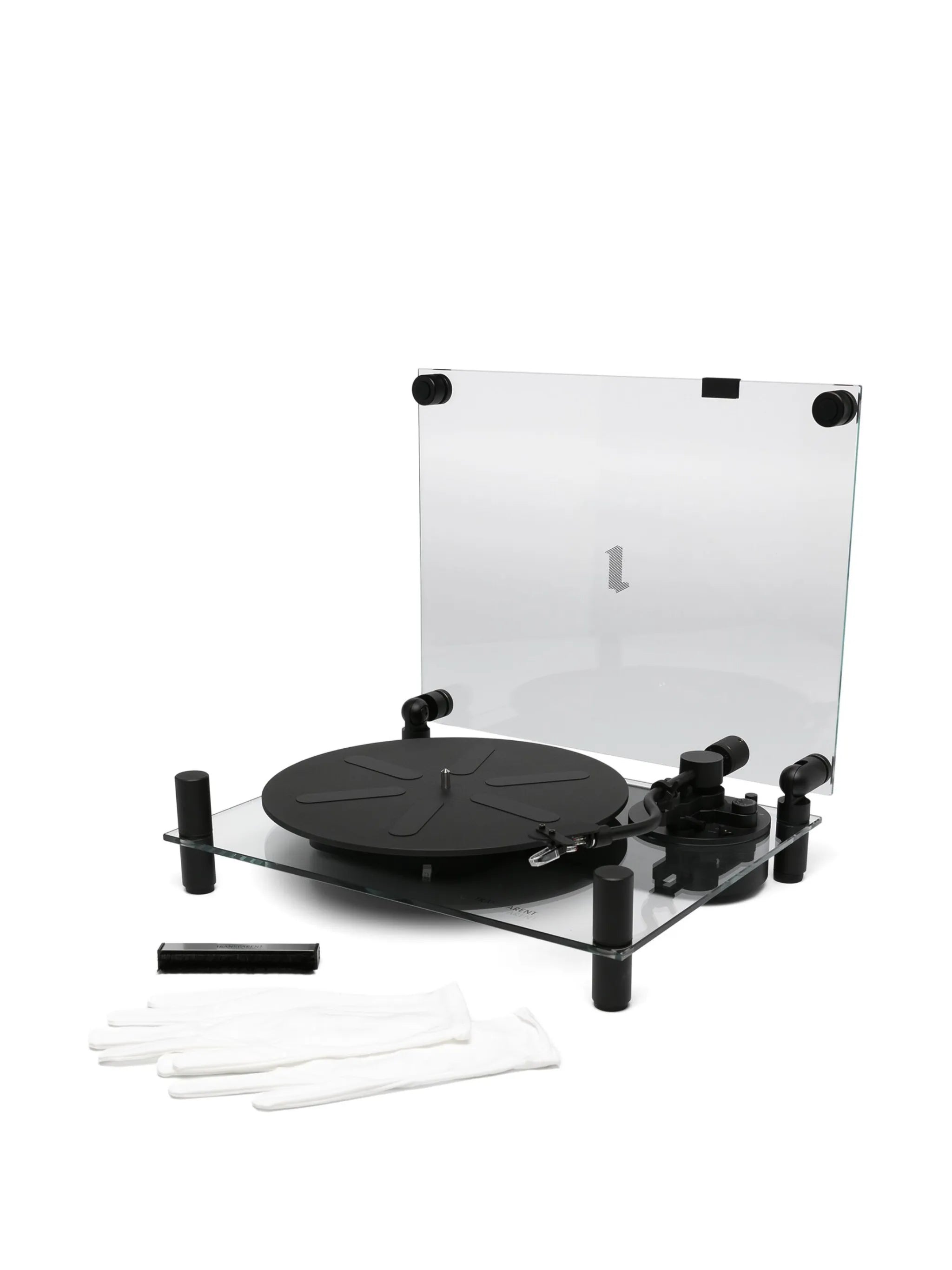 Transparent Turntable record player