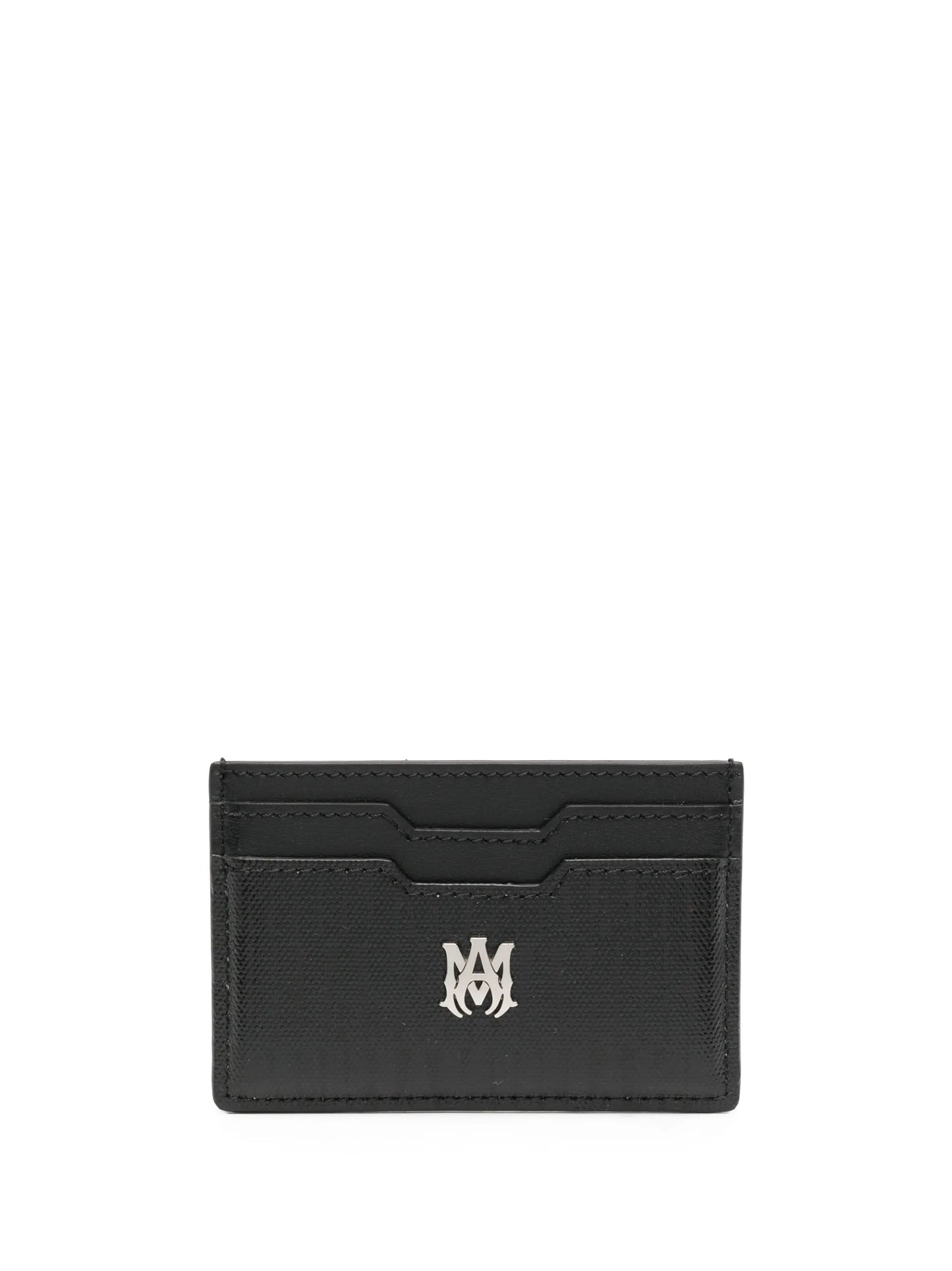 monogram-jacquard leather cardholder