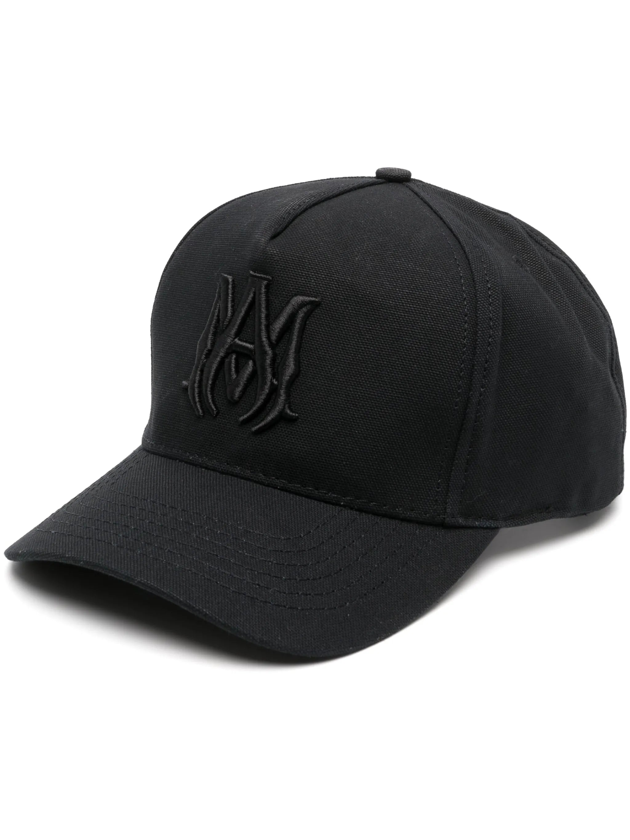 logo-embroidered curved-peak cap