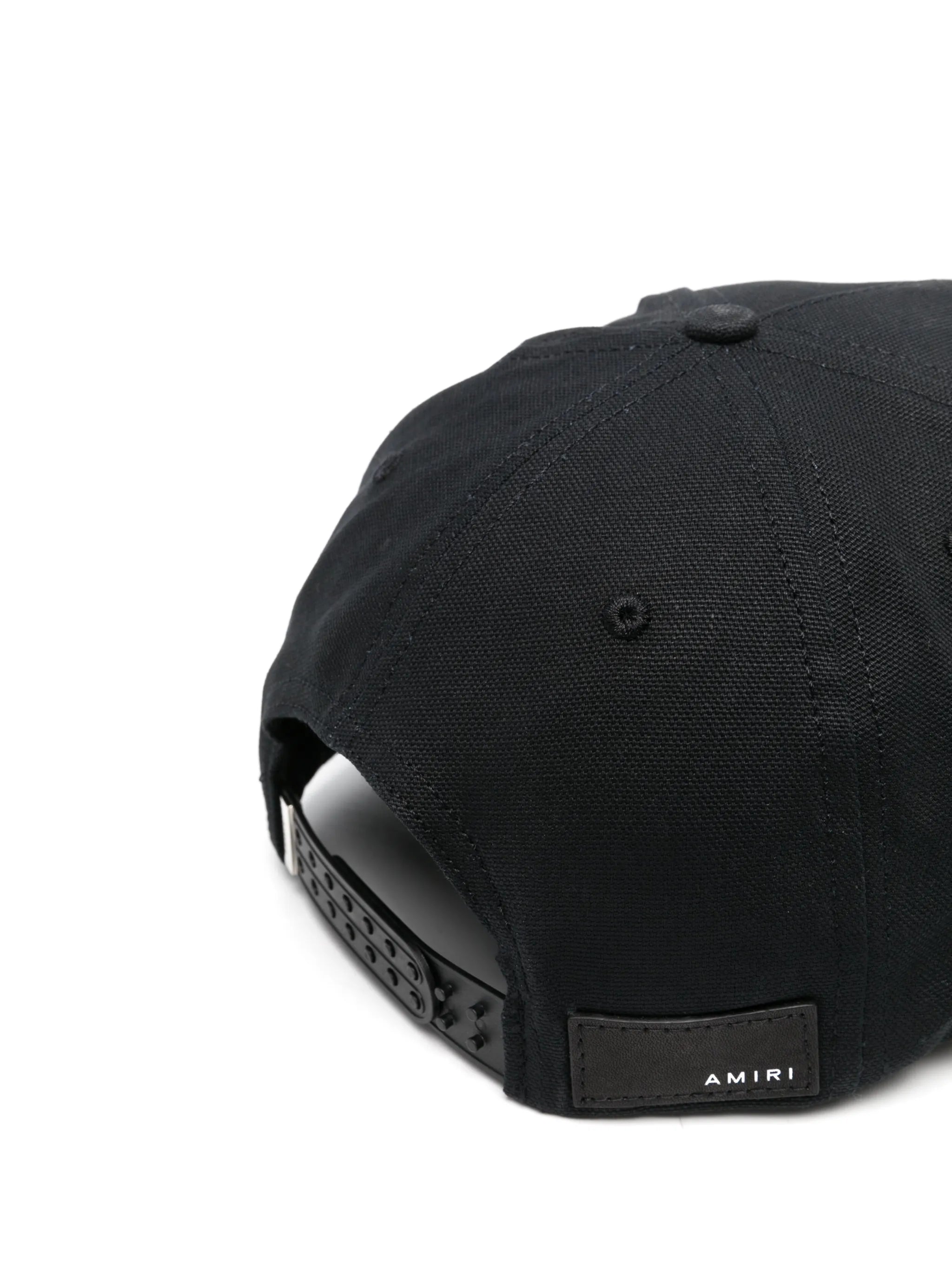 logo-embroidered curved-peak cap