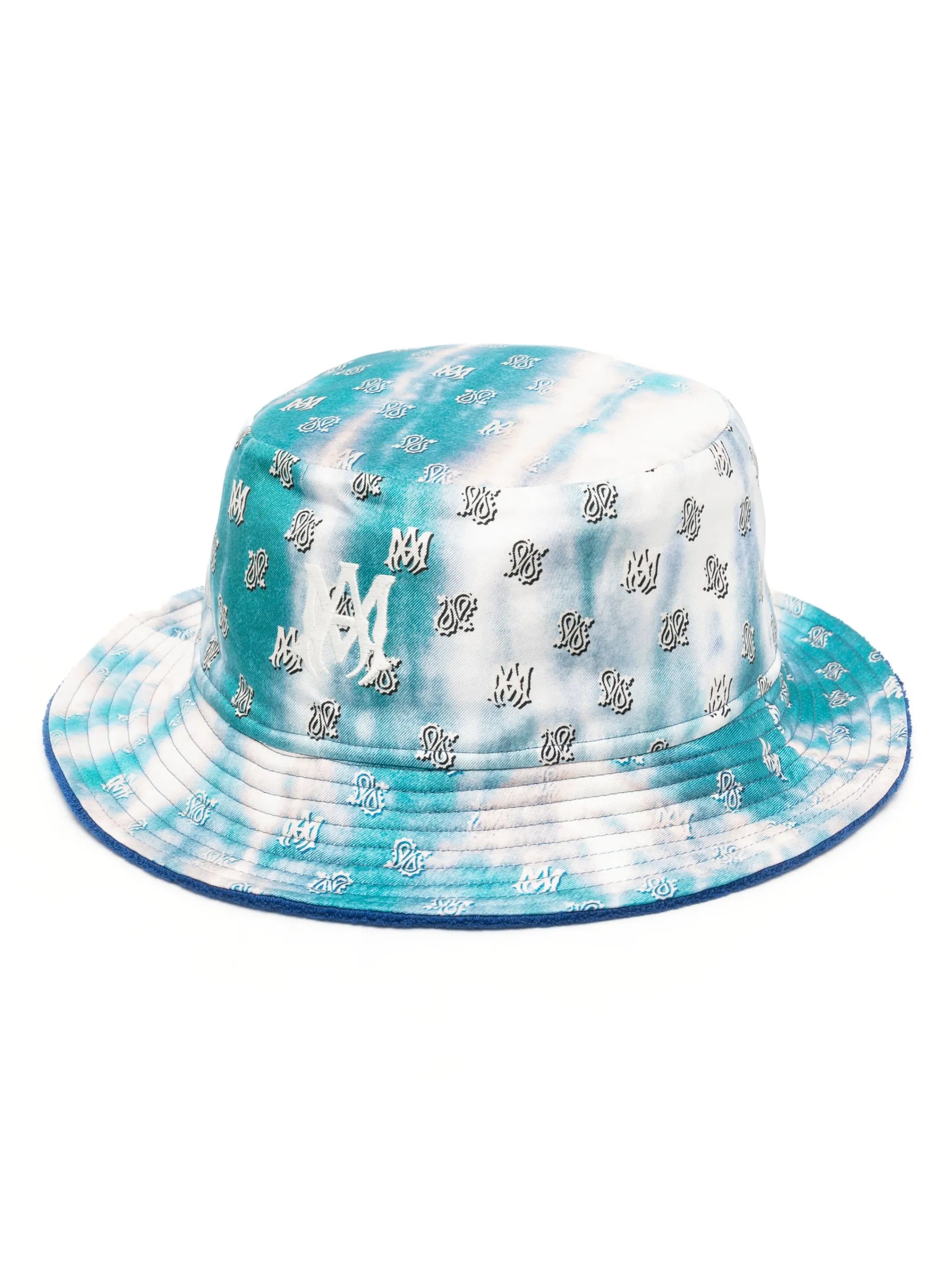 paisley tie-dye reversible bucket hat