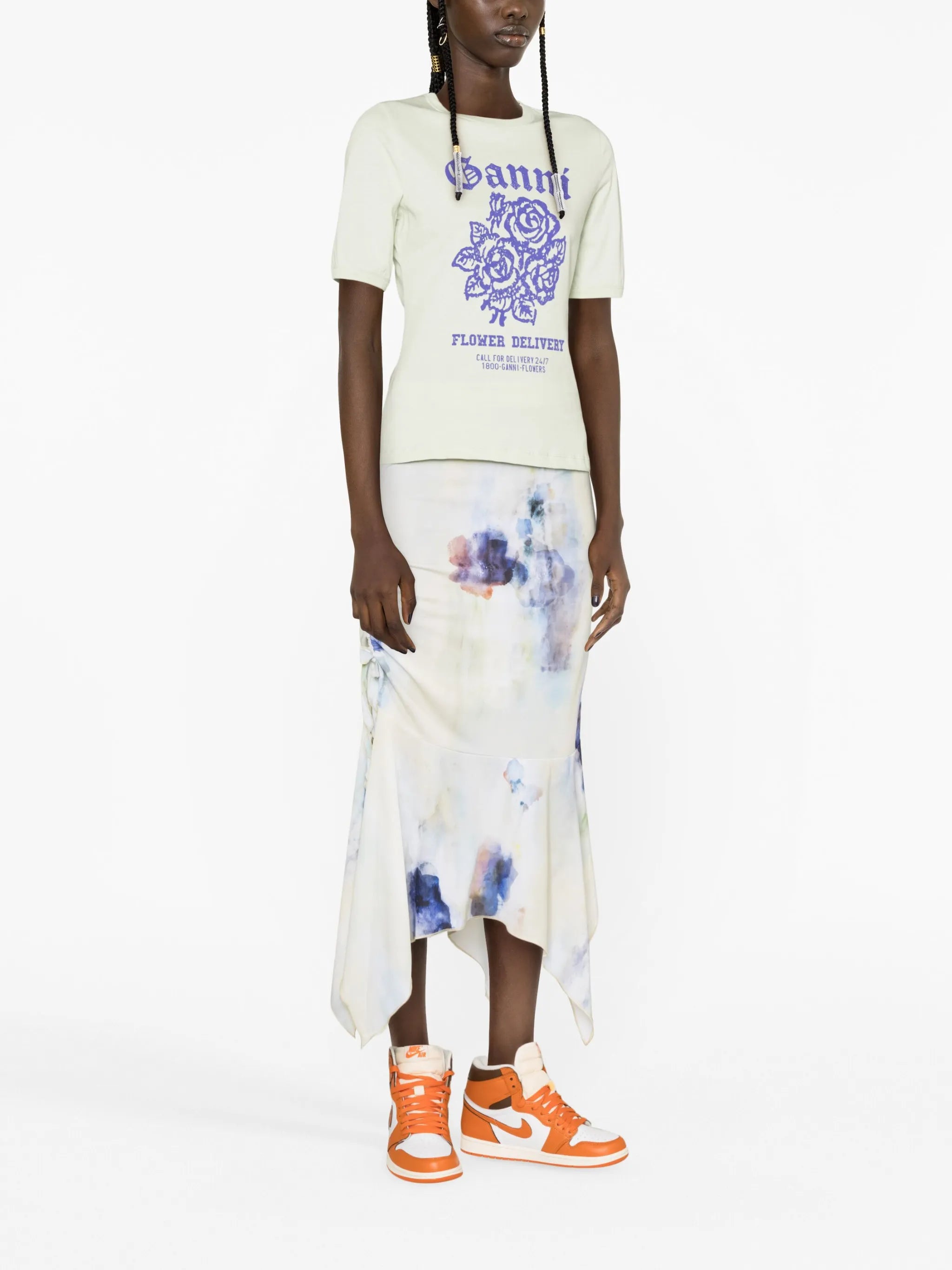Flower Fitter organic-cotton T-shirt