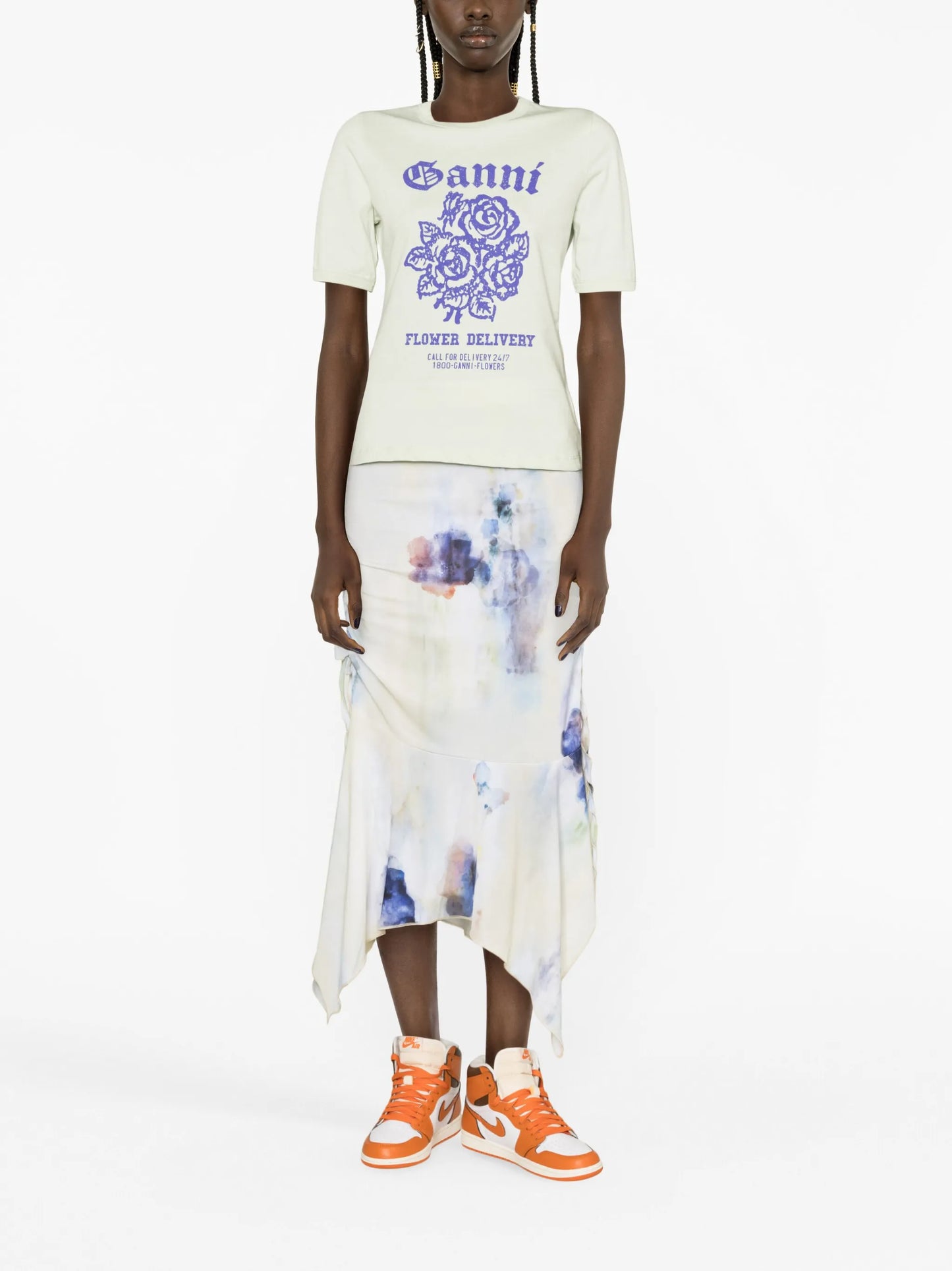 Flower Fitter organic-cotton T-shirt