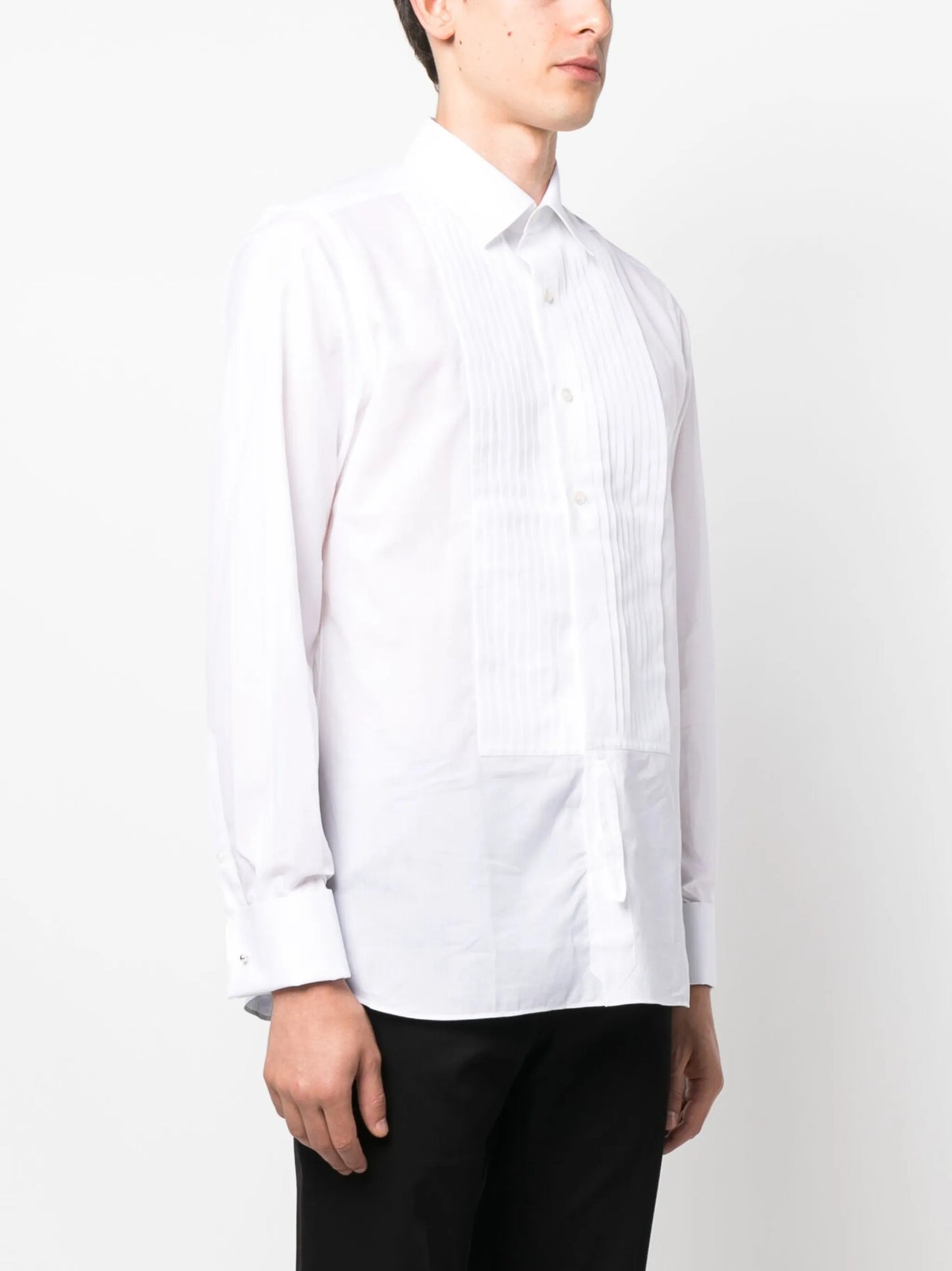 pintuck cotton shirt