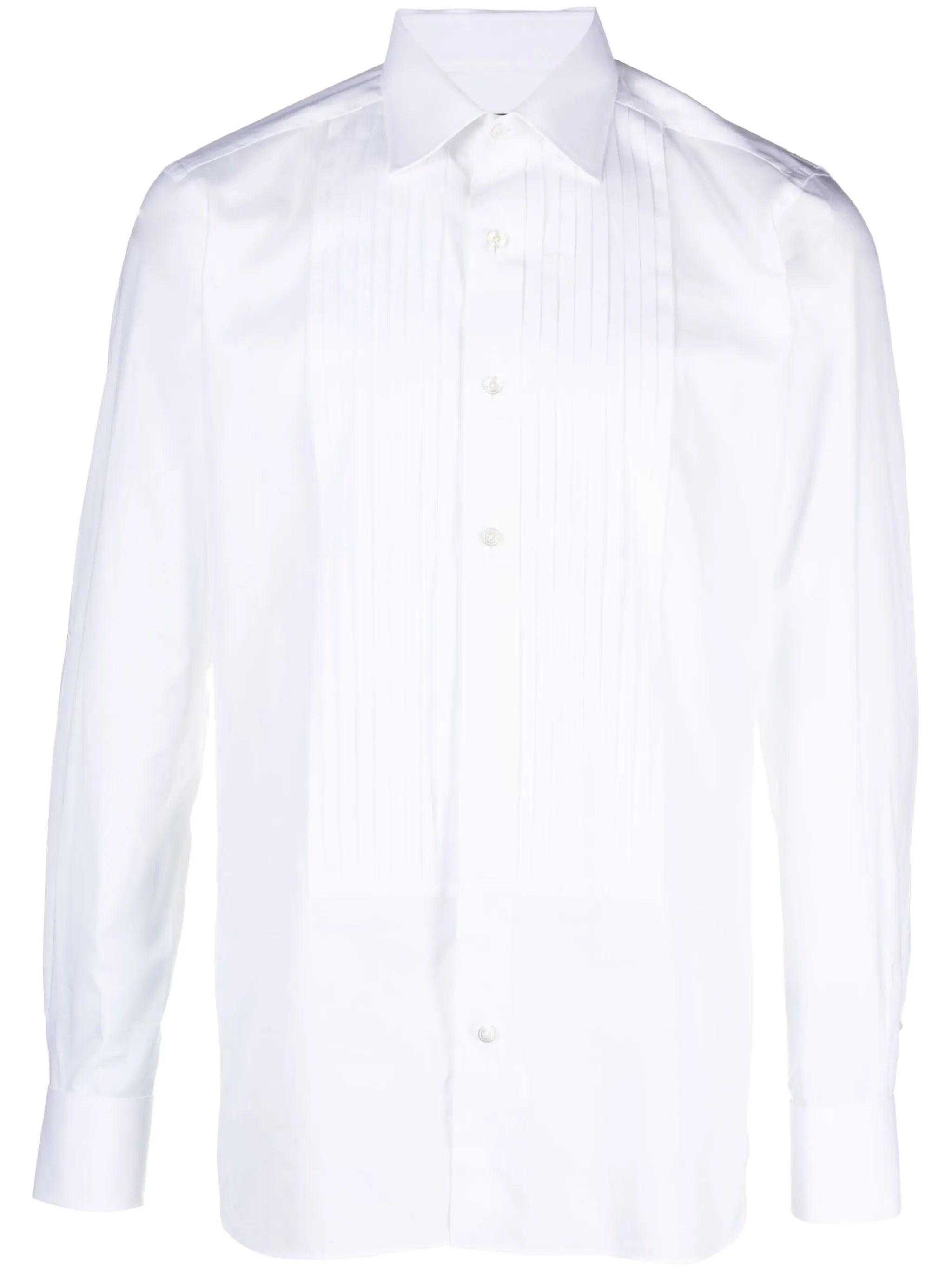 pintuck cotton shirt