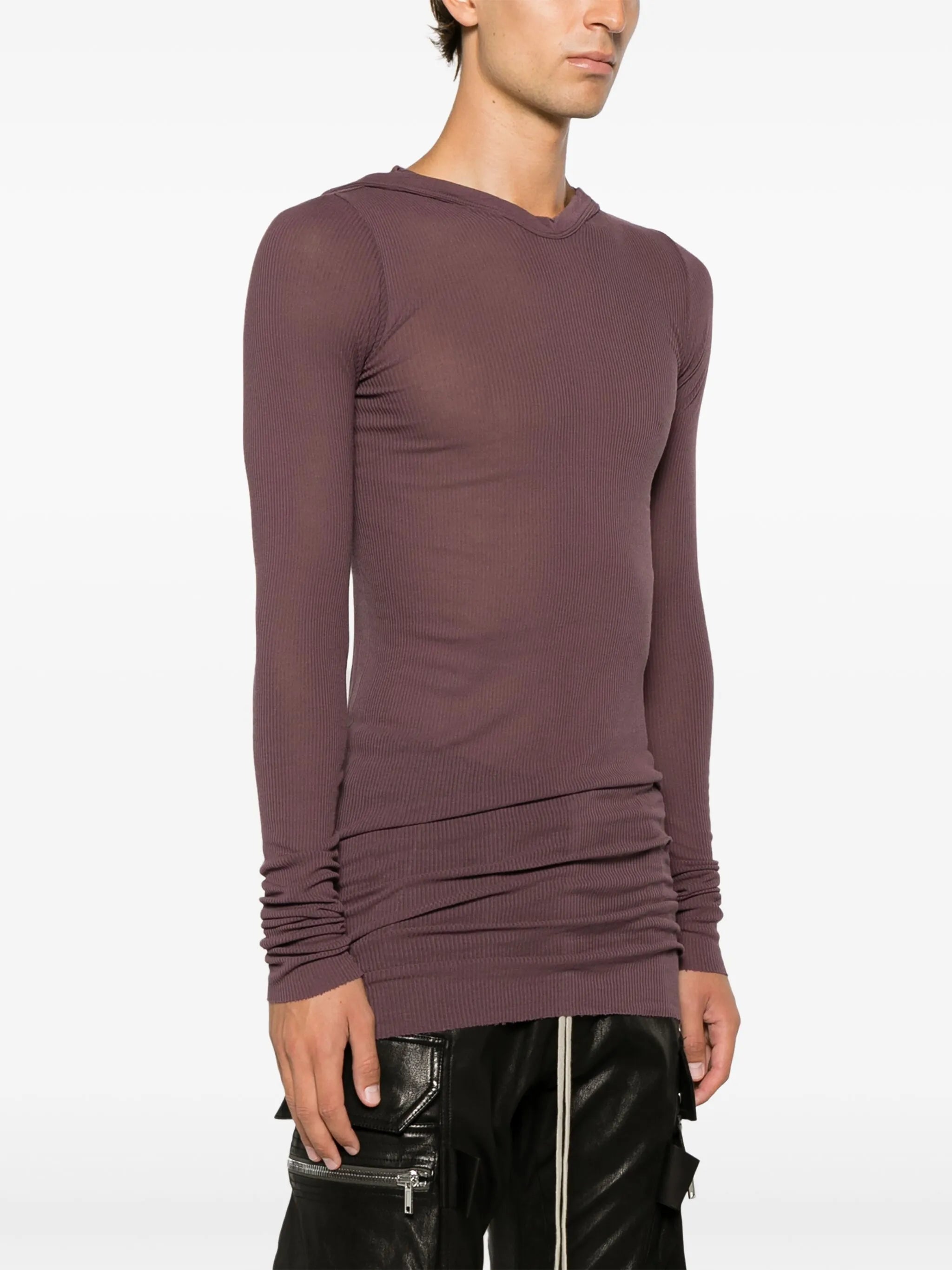 Luxor hooded ribbed T-shirt
