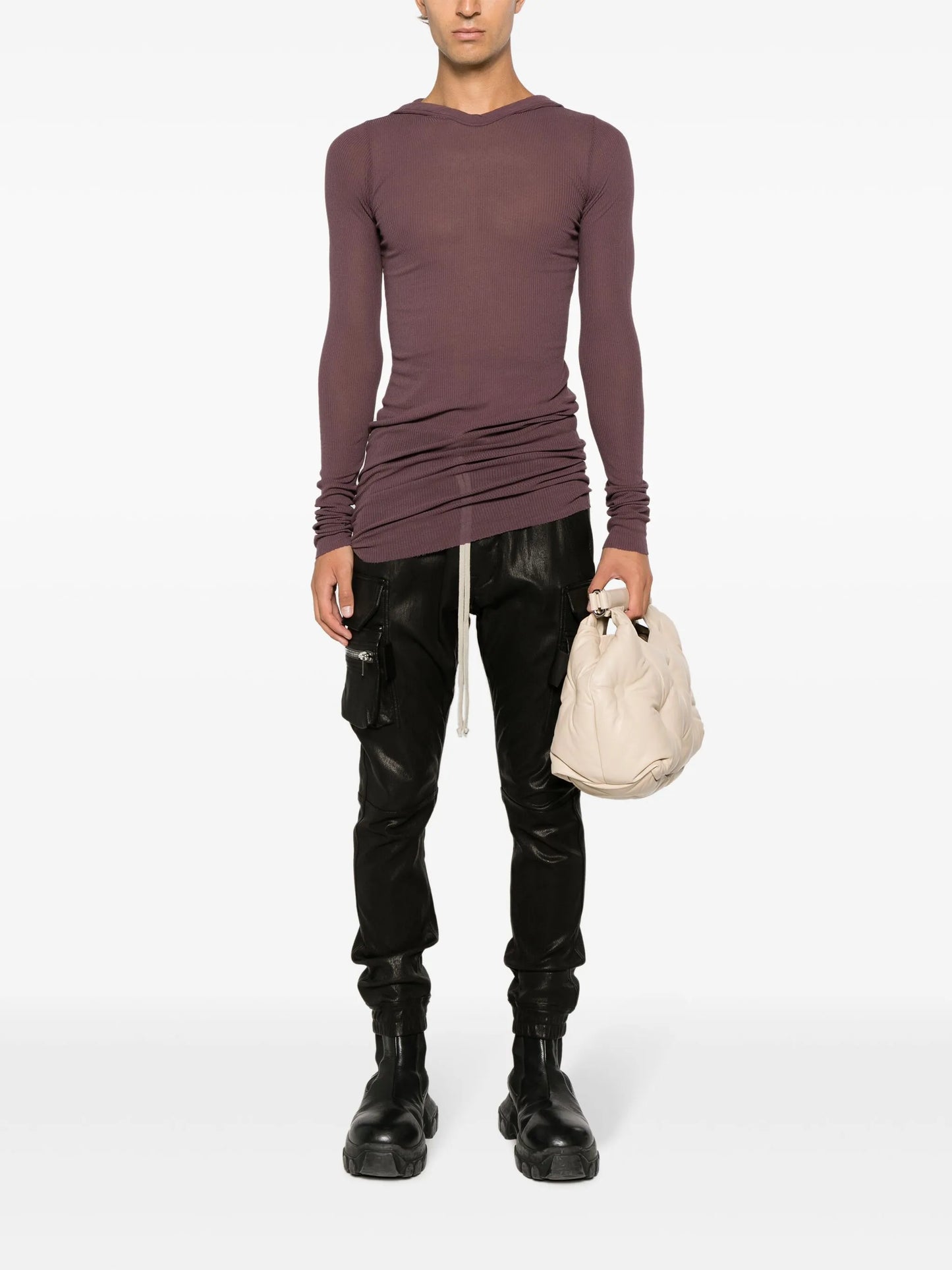 Luxor hooded ribbed T-shirt