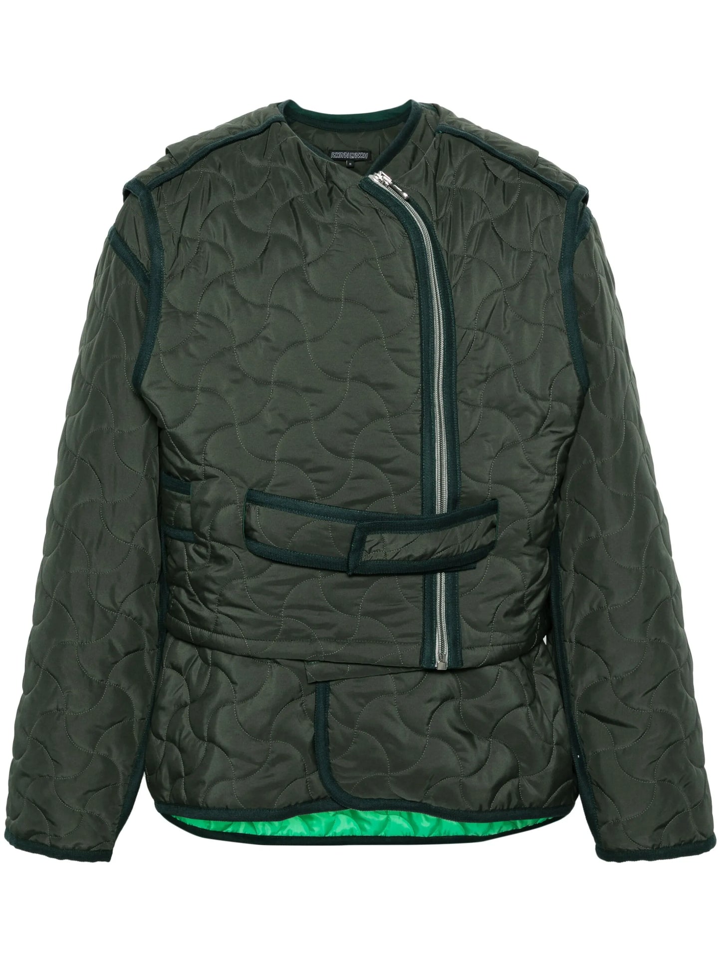 layered quilted jacket