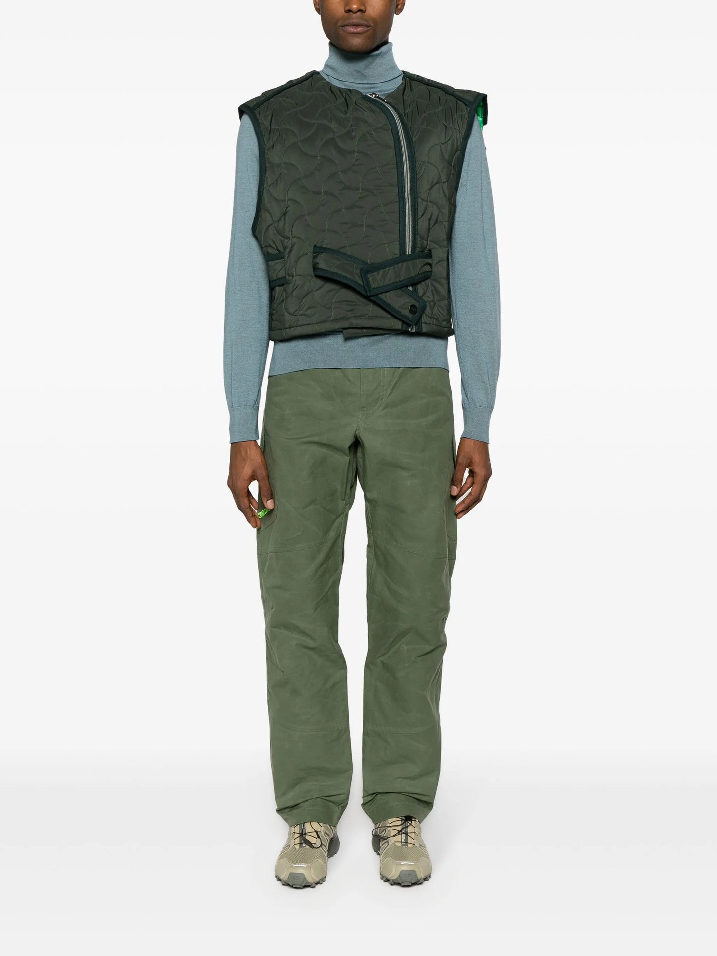 layered quilted jacket