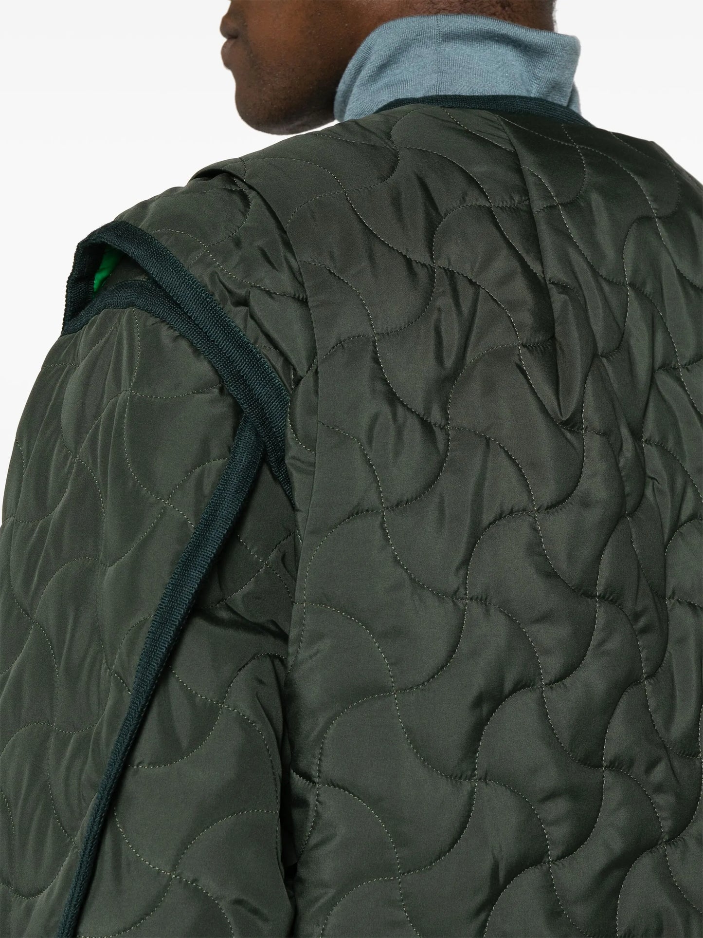 layered quilted jacket