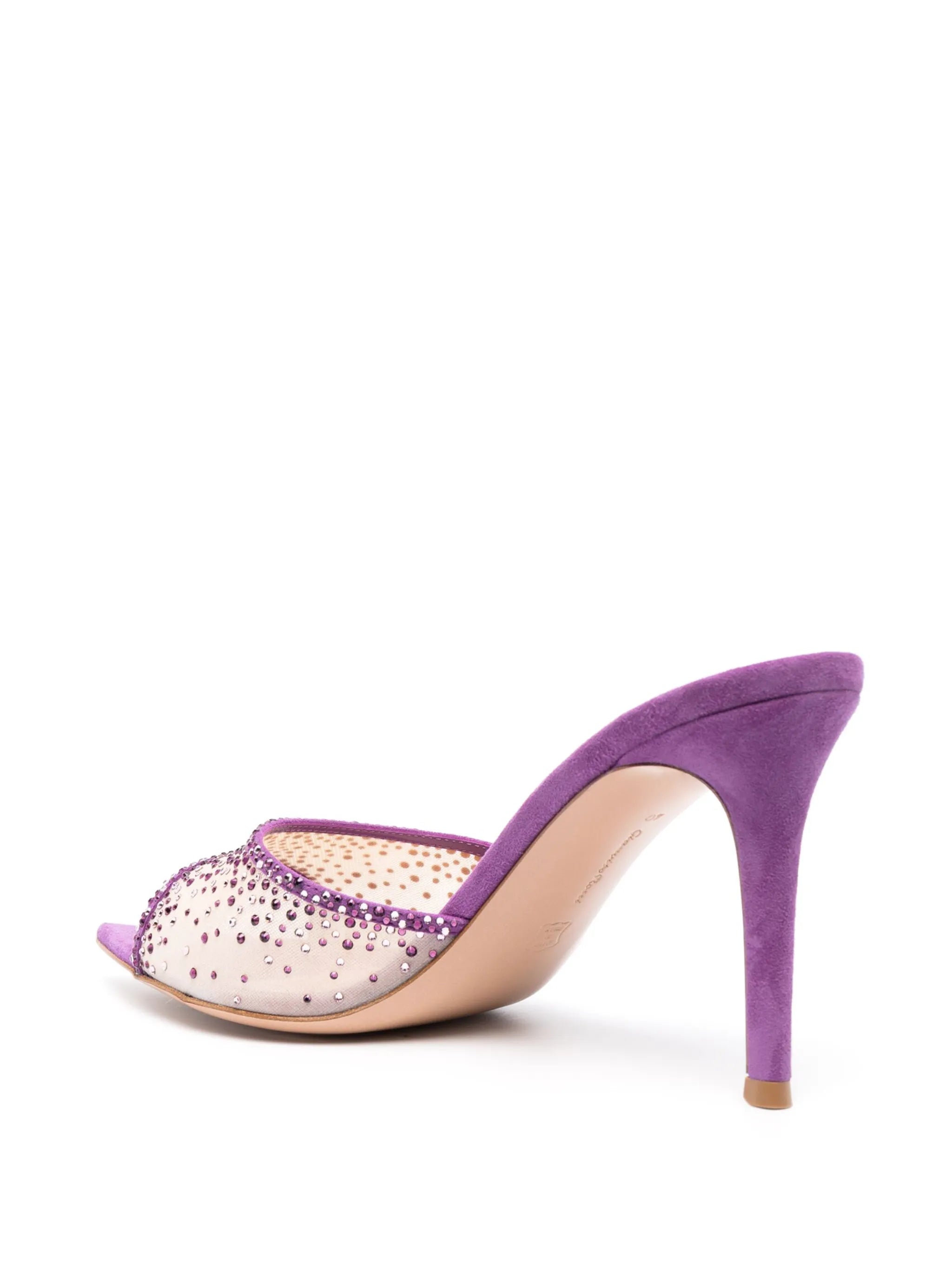 103mm Elle crystal-embellished sandals