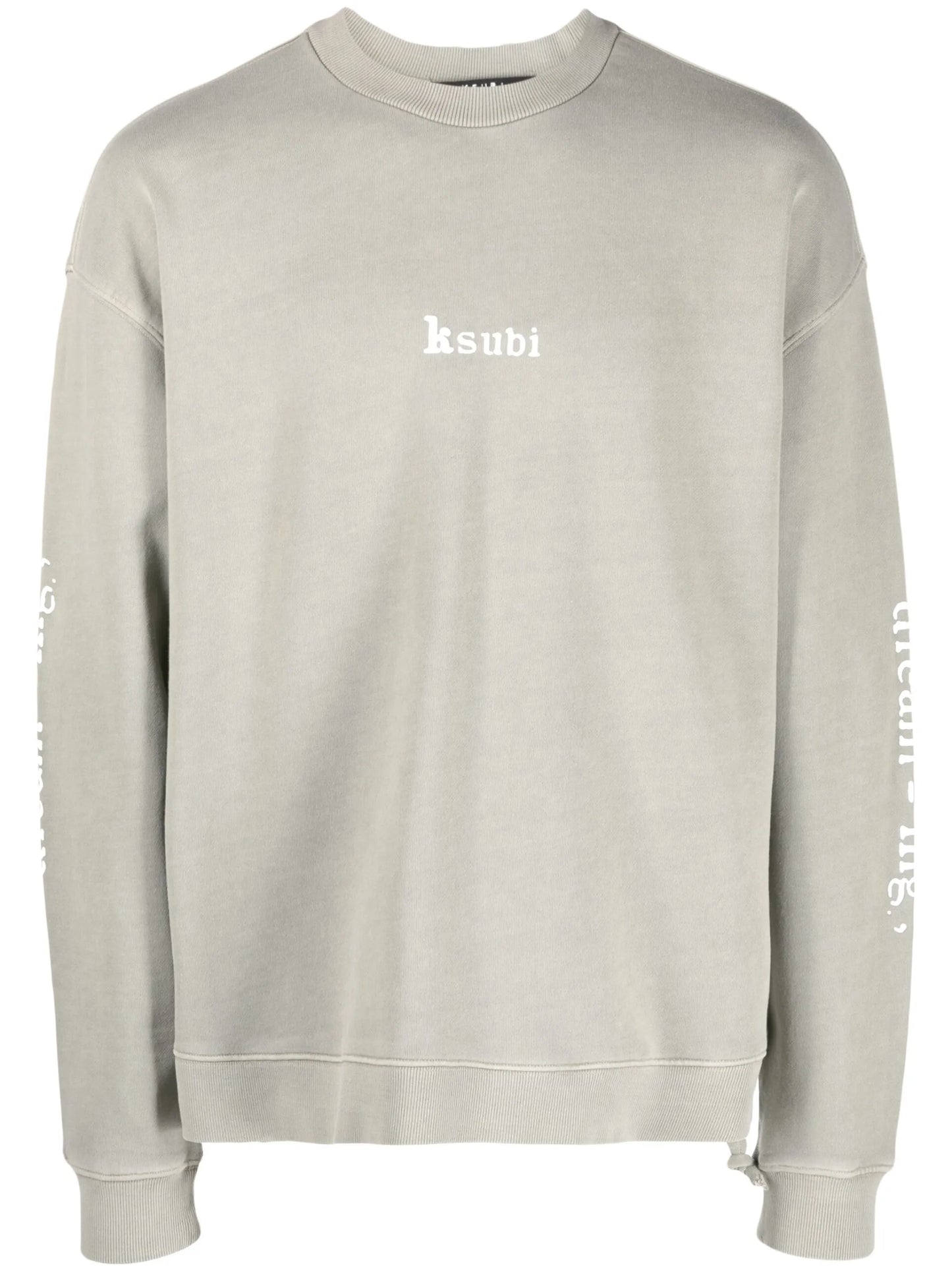 logo-print jersey sweatshirt