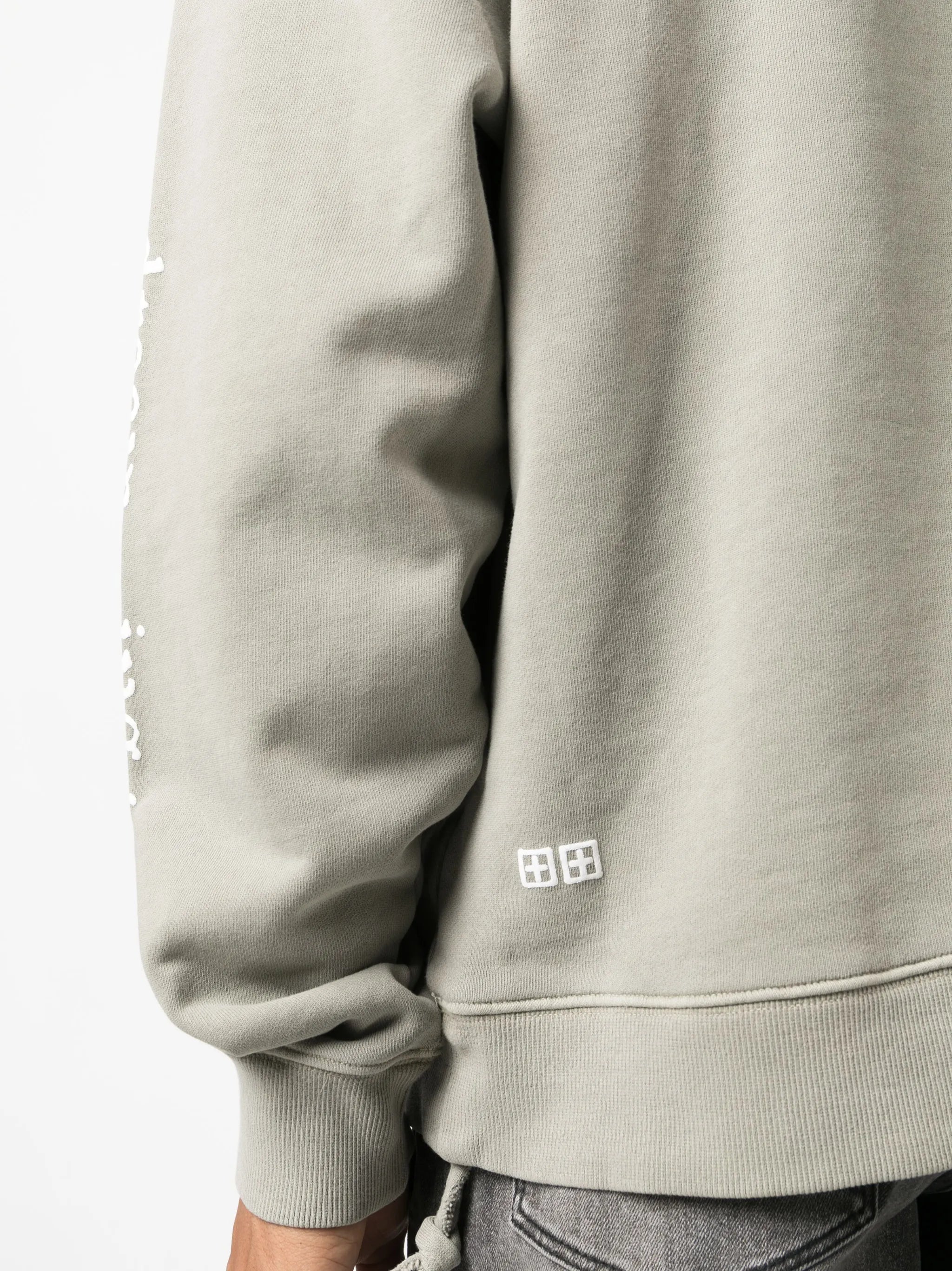 logo-print jersey sweatshirt