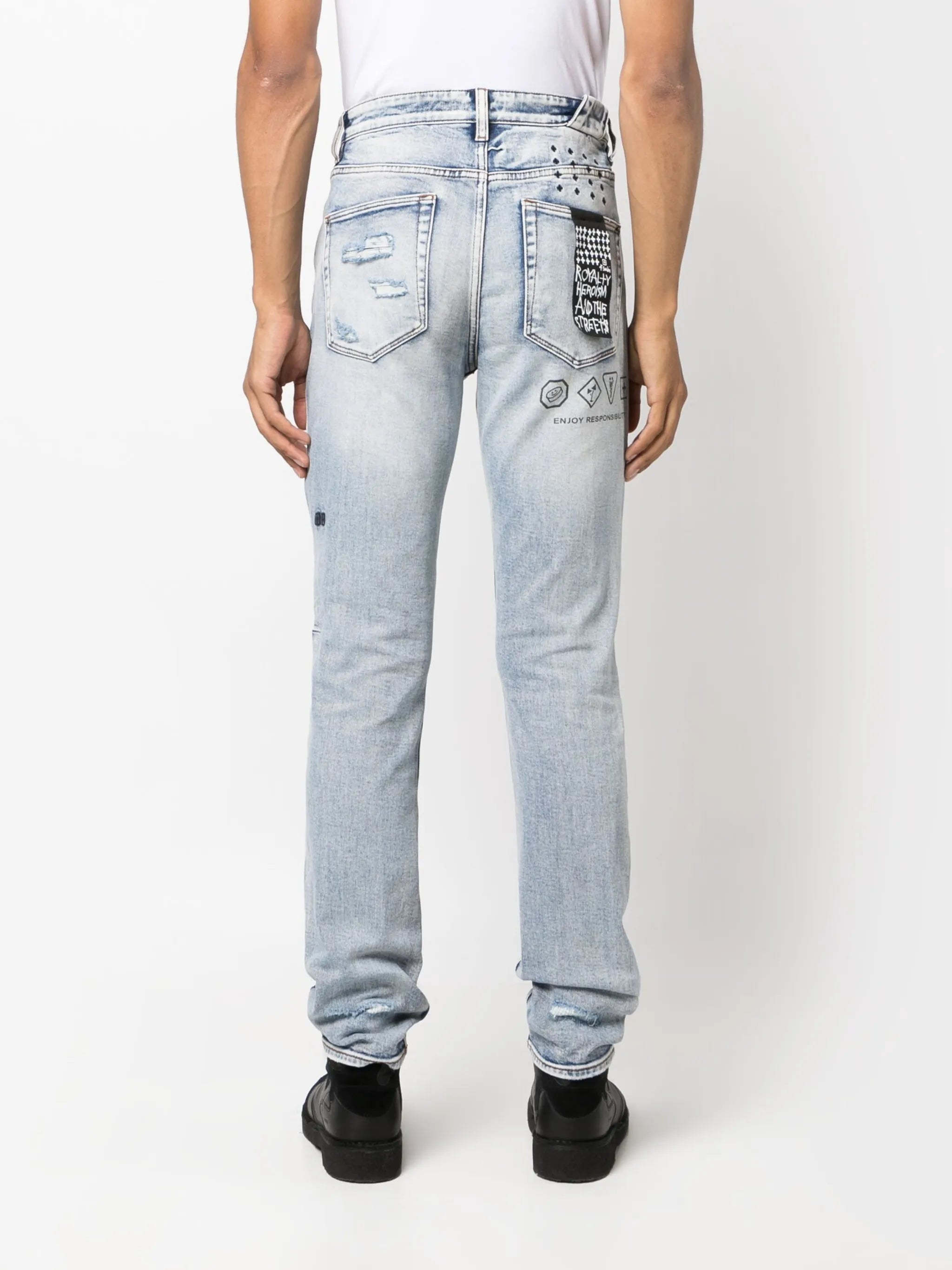 Chitch Punk Blue Thrashed jeans