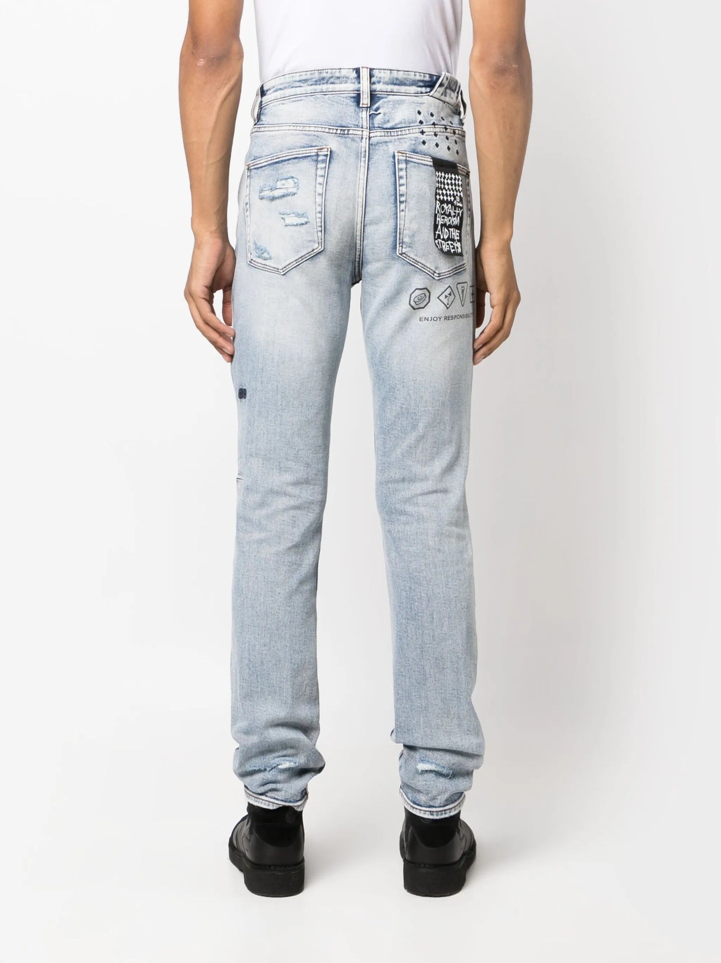 Chitch Punk Blue Thrashed jeans