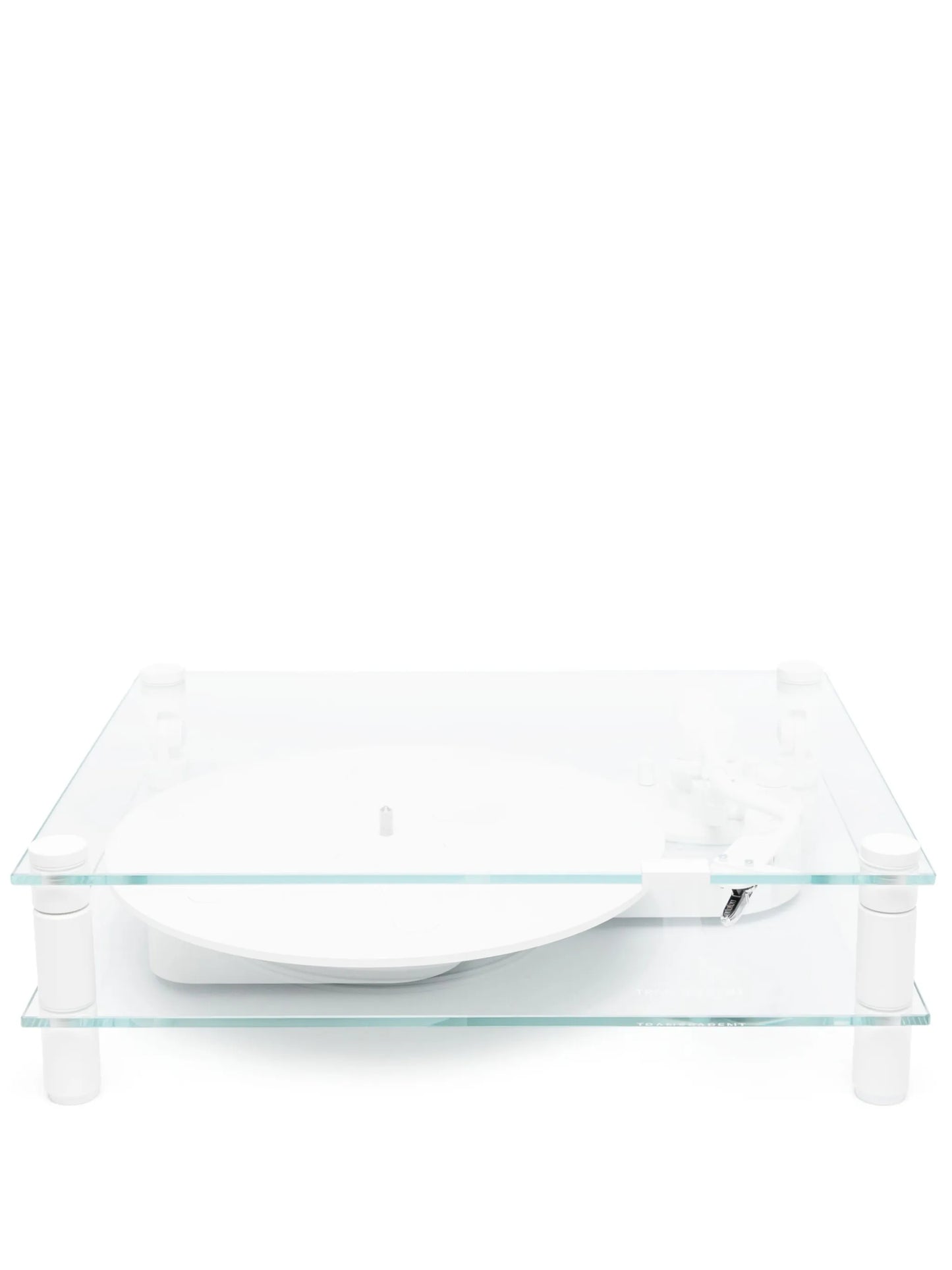 Transparent Turntable record player