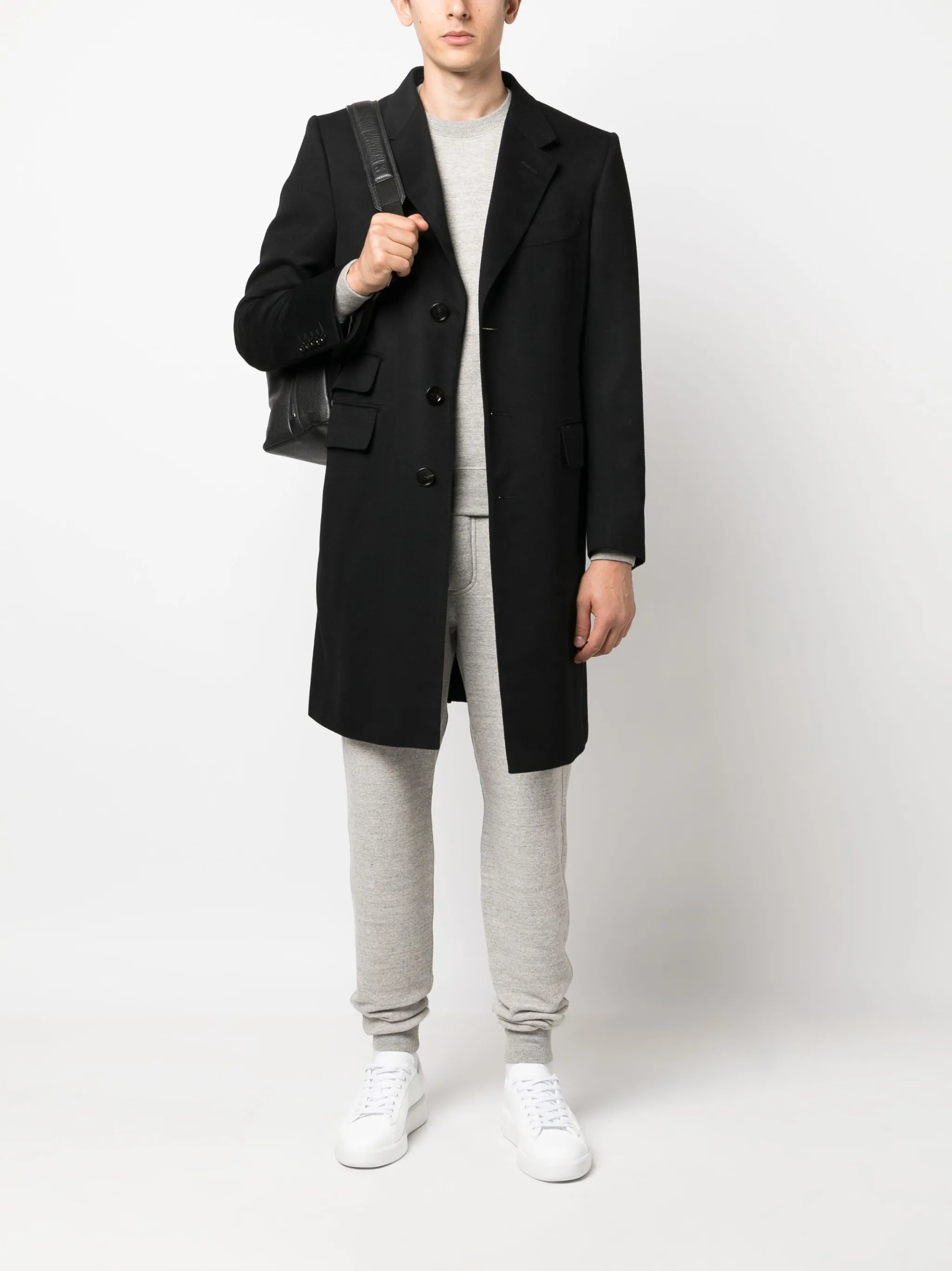 mélange-effect crew-neck sweatshirt