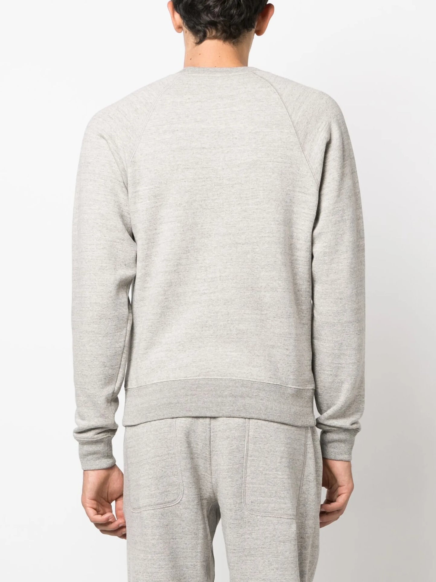 mélange-effect crew-neck sweatshirt