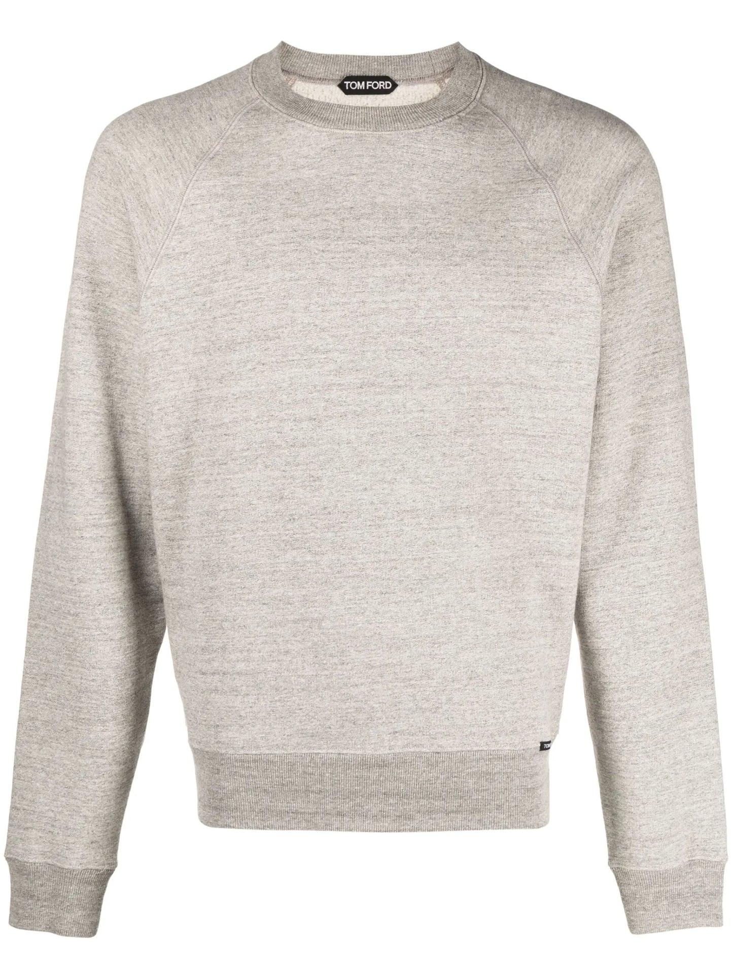 mélange-effect crew-neck sweatshirt